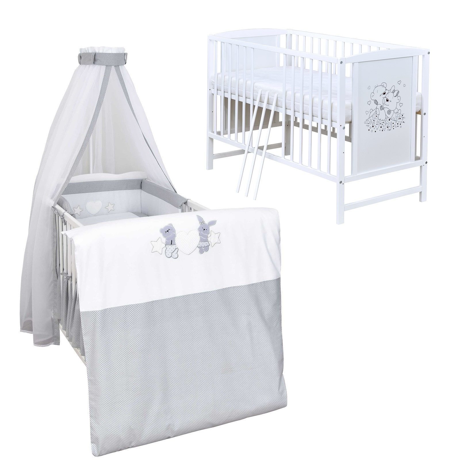 Baby-Delux Komplettbett Babybett Mia Komplettset, 10-tlg., günstig online kaufen