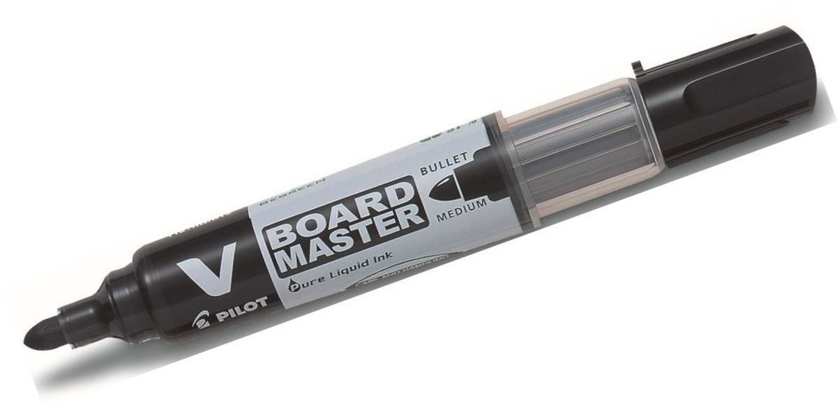 Pilot Pen Whiteboard Маркеры Белые маркеры V Board Master 2,3mm Rundspitze schwarz (10 Stück)