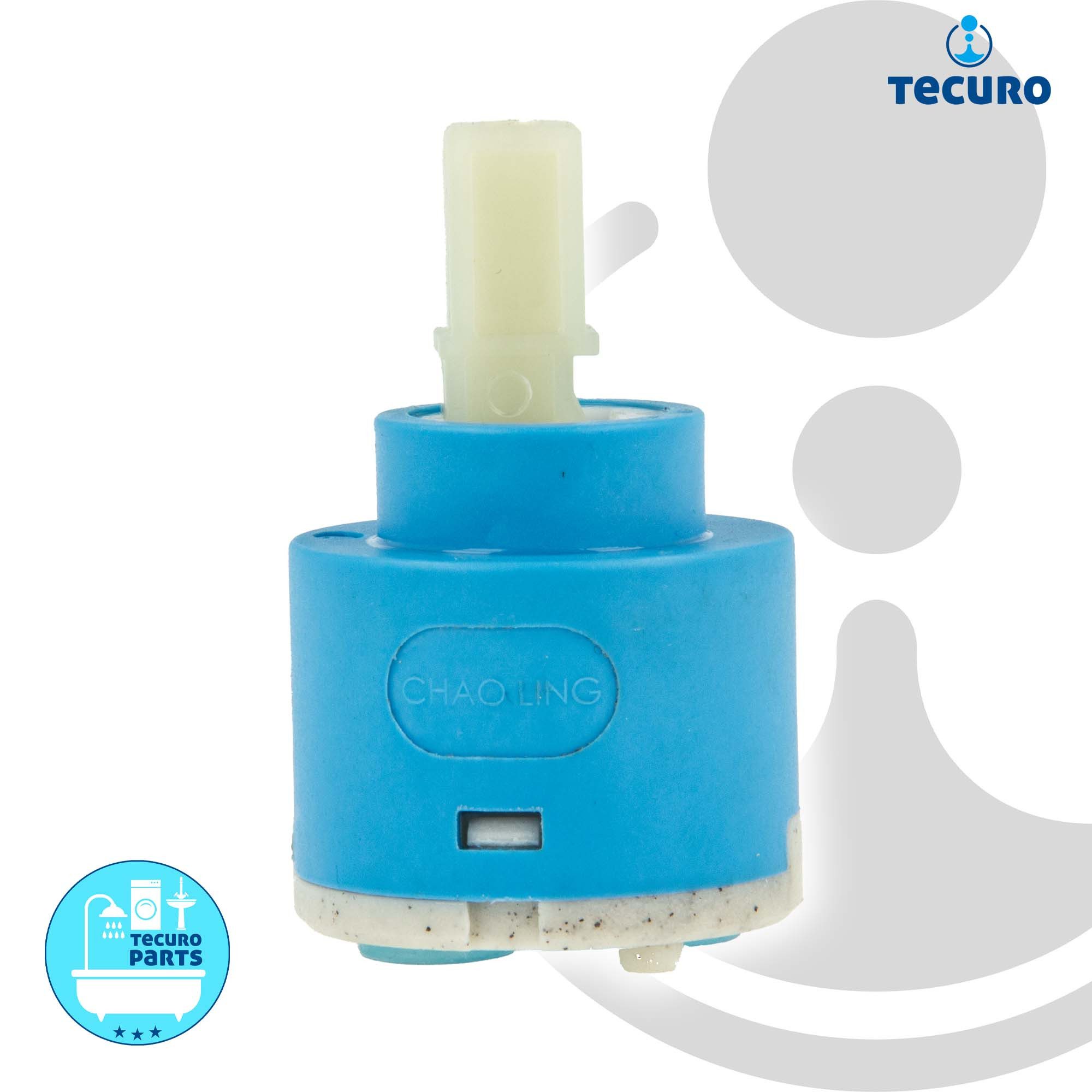 tecuro Badarmatur Kartusche Ø 40 mm Steuereinheit für Einhebel-Armaturen Bad/Küche