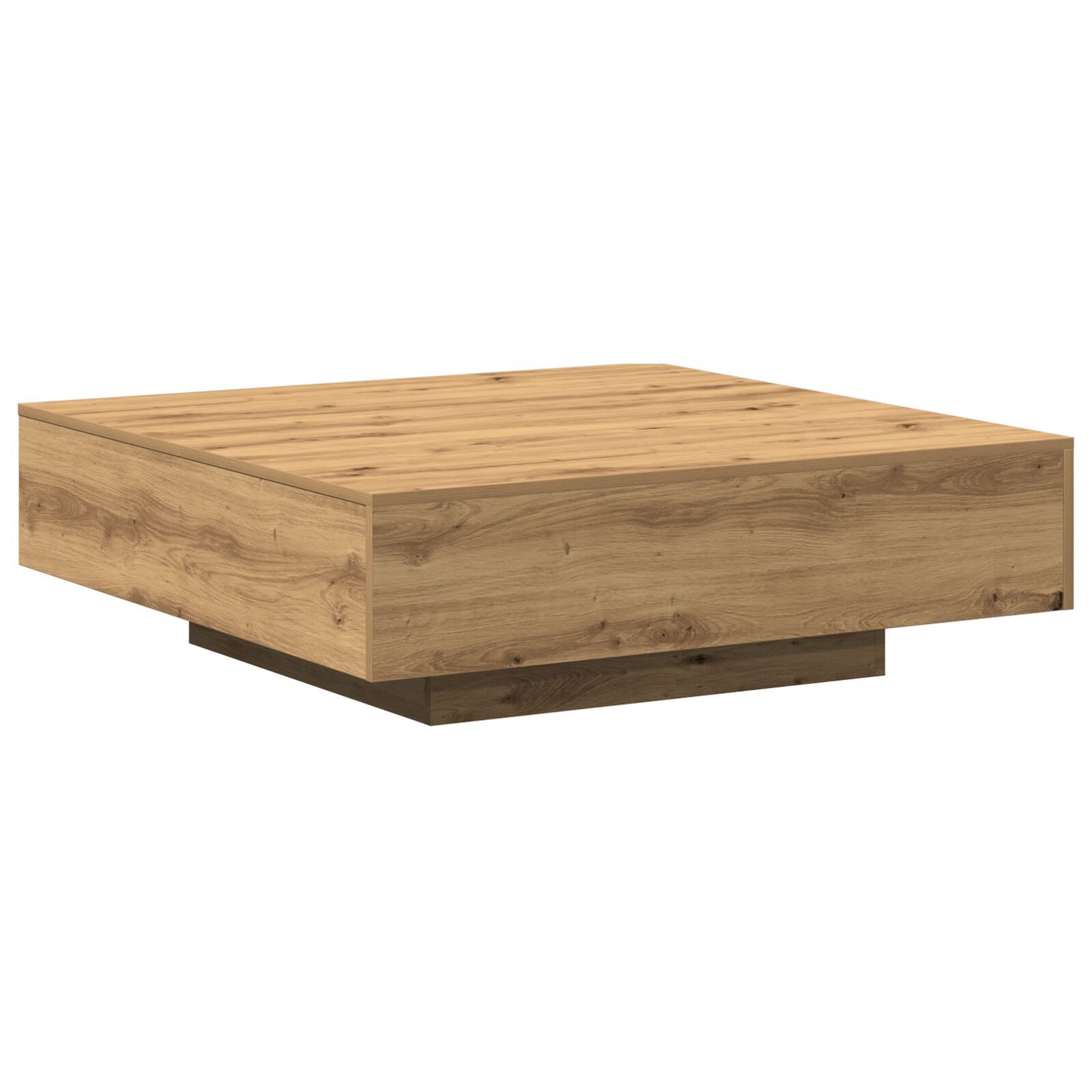 vidaXL Couchtisch Couchtisch Artisan Eiche 100x100x31 cm aus Holzwerkstoff