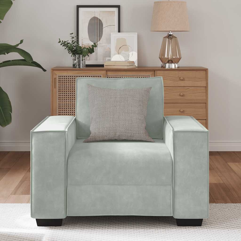 vidaXL Sofa Sessel Hellgrau 60 cm günstig online kaufen
