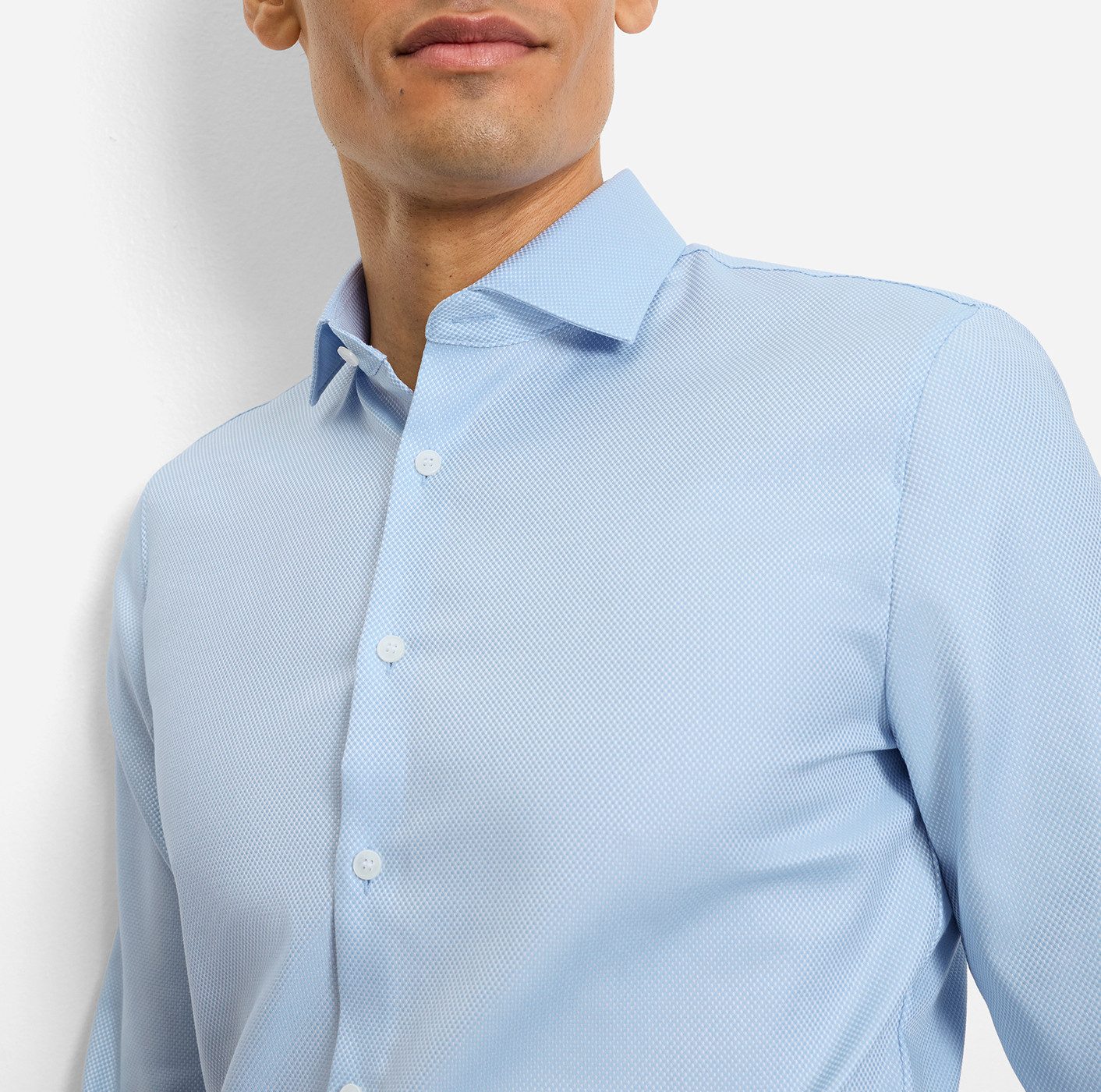 OLYMP Langarmhemd No 6 six Royal Kentkragen, Businesshemd, super slim fit