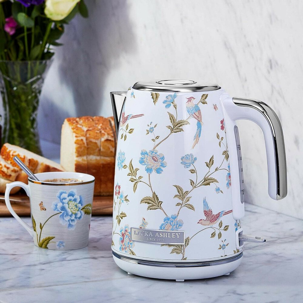 LAURA ASHLEY Wasserkocher Laura Ashley Wasserkocher 1,7L, 2200W, kabellos – Elveden White VQ, 1.7 l, 2200 W – Bild 2 von 5