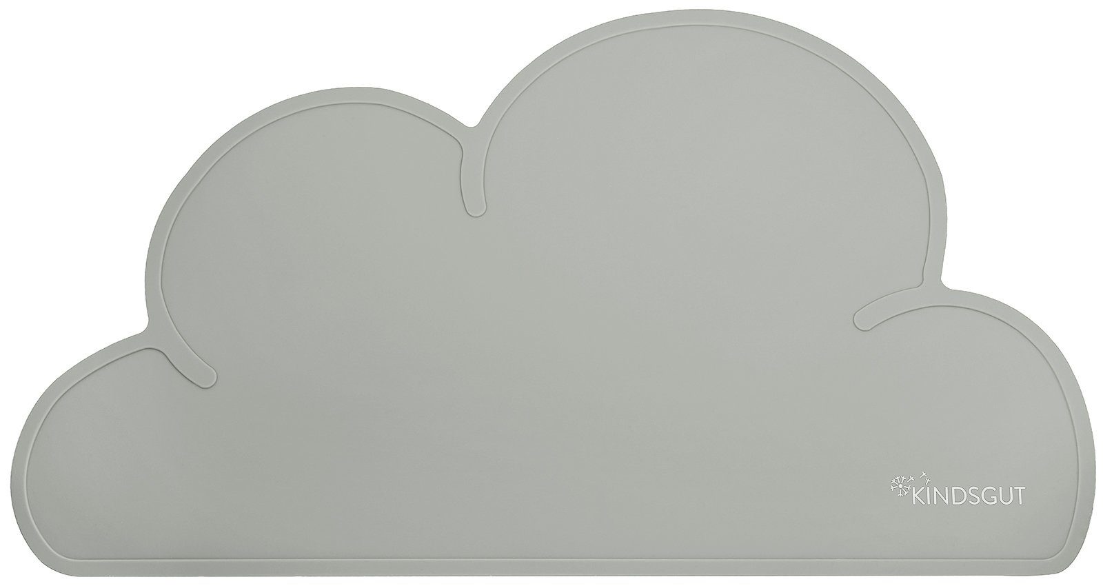KINDSGUT Platzset Platzdeckchen Wolke, umweltfreundlich, Dunkelgrau günstig online kaufen