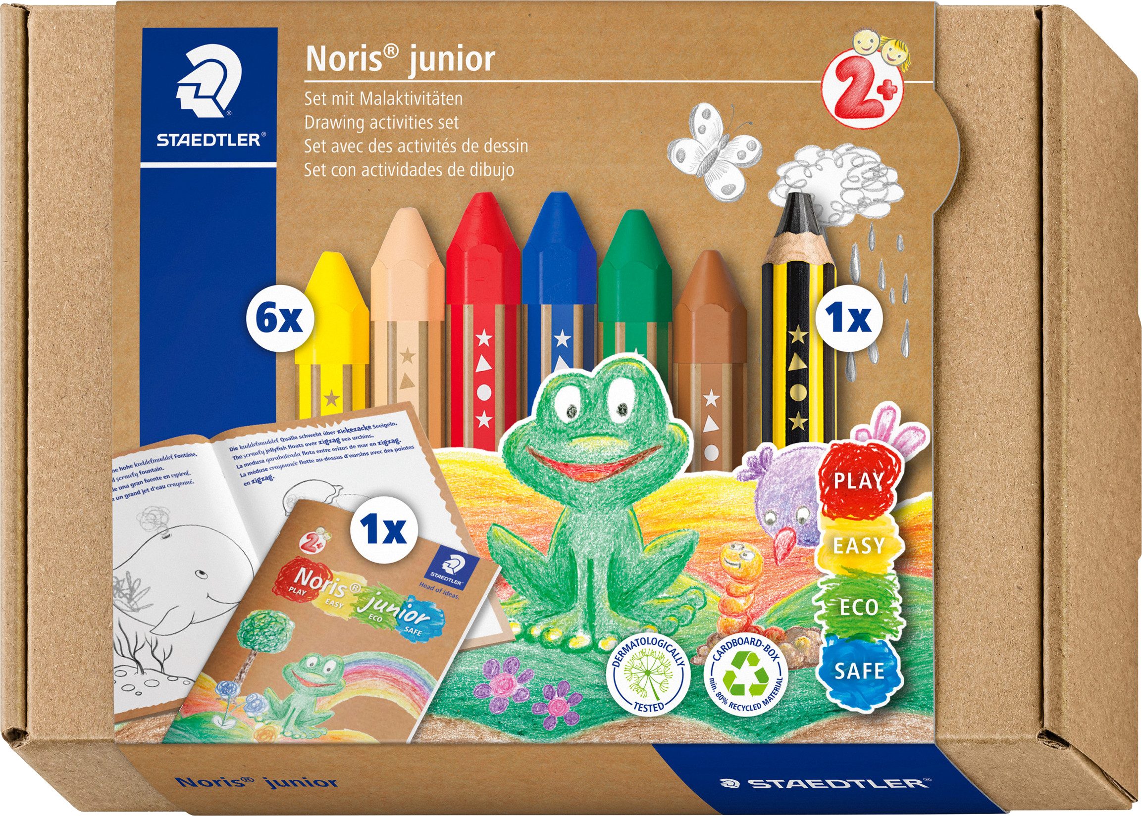 STAEDTLER Kreativset Noris junior Set mit Malaktivitäten, (8-tlg), 8 Teile