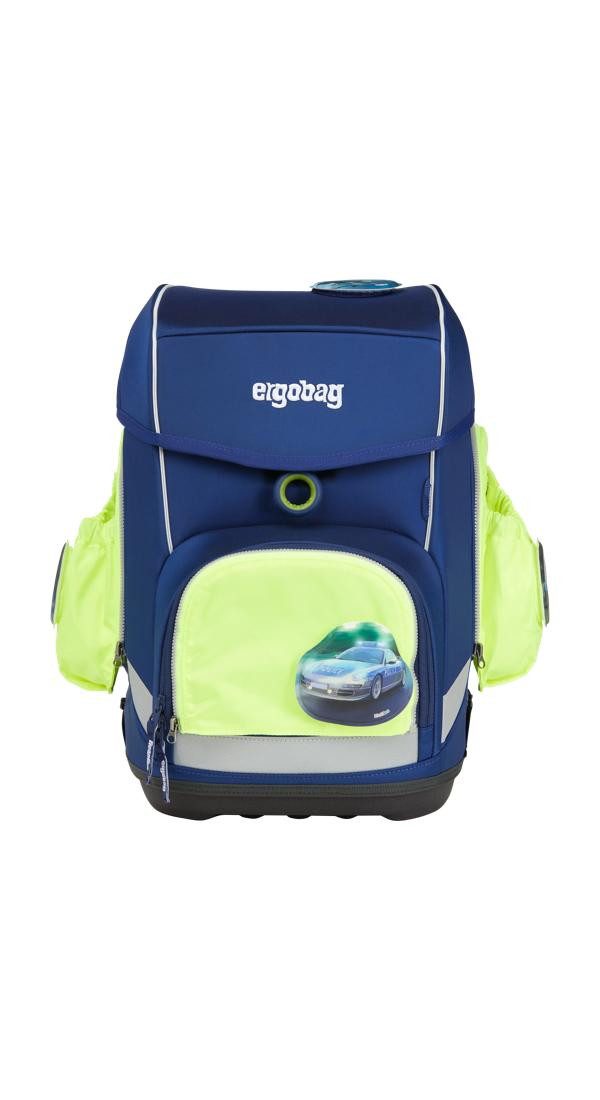 ergobag Schulranzen pack Seitentaschen Zip Set (3-tlg), reflektierend