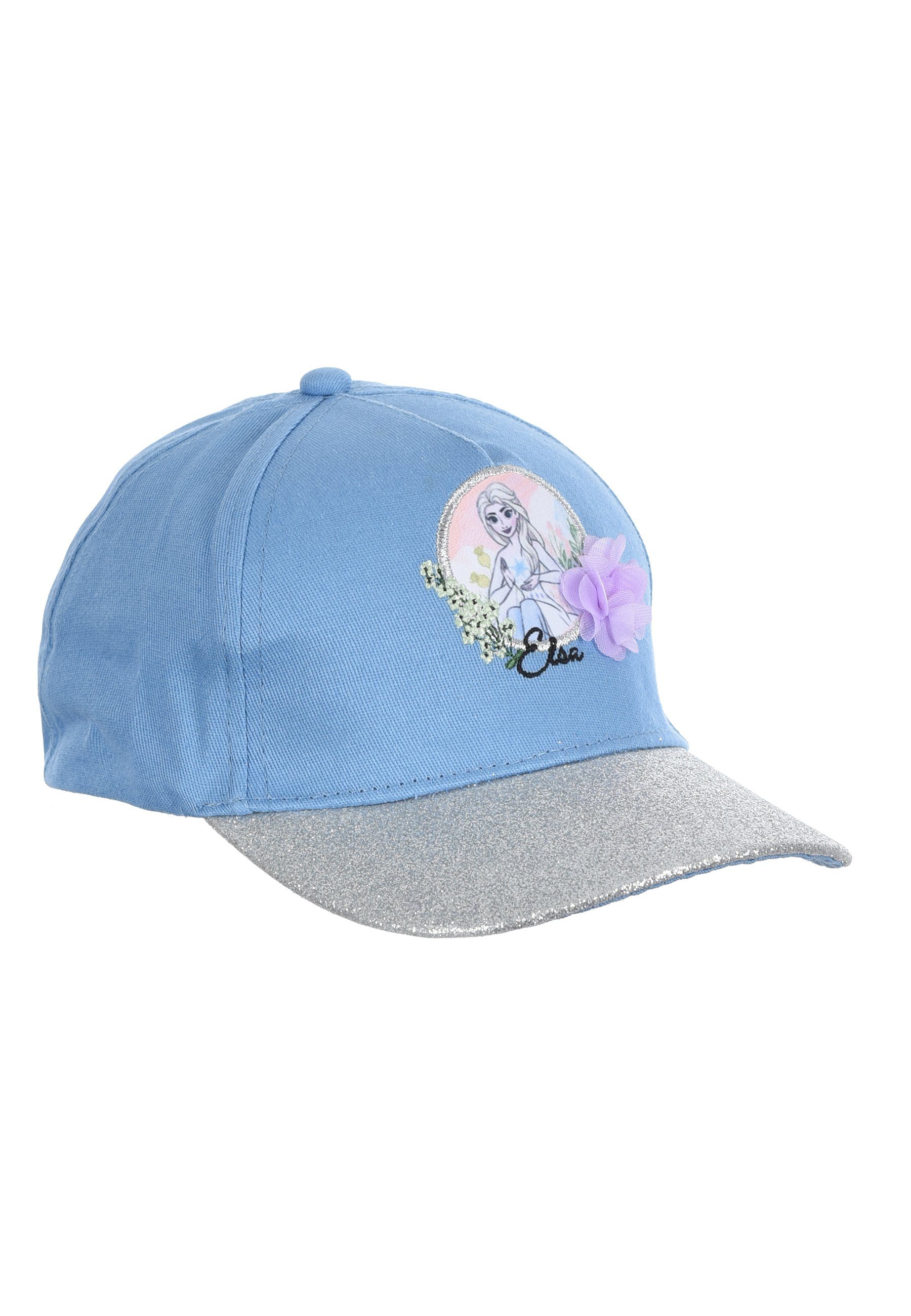 Kappe Hell-Blau Elsa Frozen Disney Mütze Cap Baseball