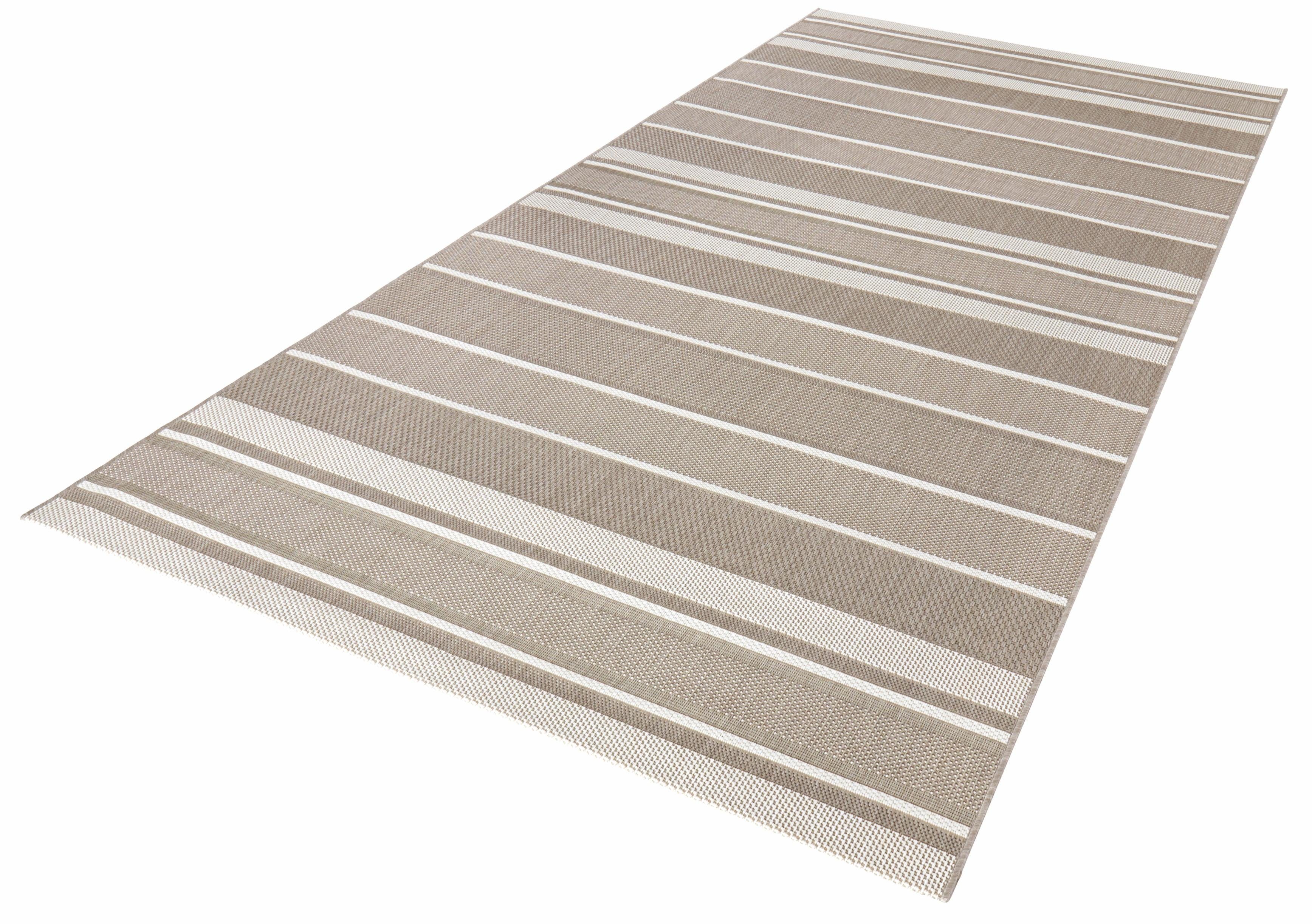 NORTHRUGS Läufer Strap, rechteckig, Höhe: 8 mm, In- & Outdoor, Teppich, Streifen, Balkon, Terrasse, Garten, Wohnzimmer