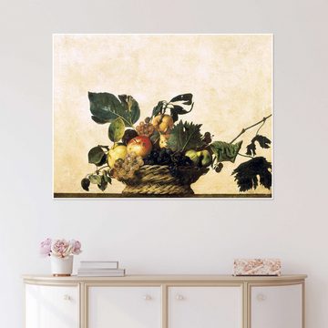 Posterlounge Poster Michelangelo Merisi (Caravaggio), Obstkorb - Stillleben, Malerei