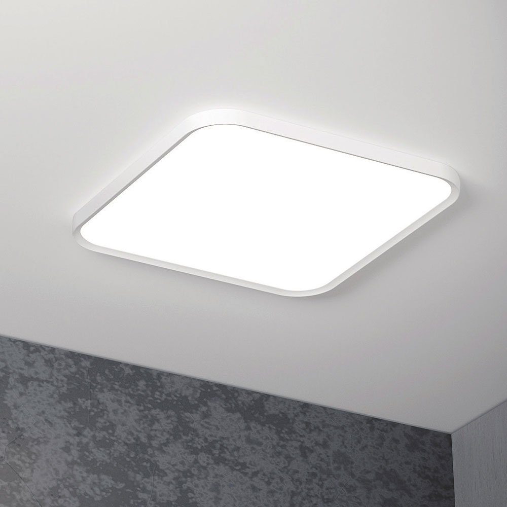 Fernbedienung LED Deckenlampe Deckenleuchte mit Tageslicht fest Warmweiß, verbaut, LED-Leuchtmittel Deckenleuchte, LED dimmbar etc-shop