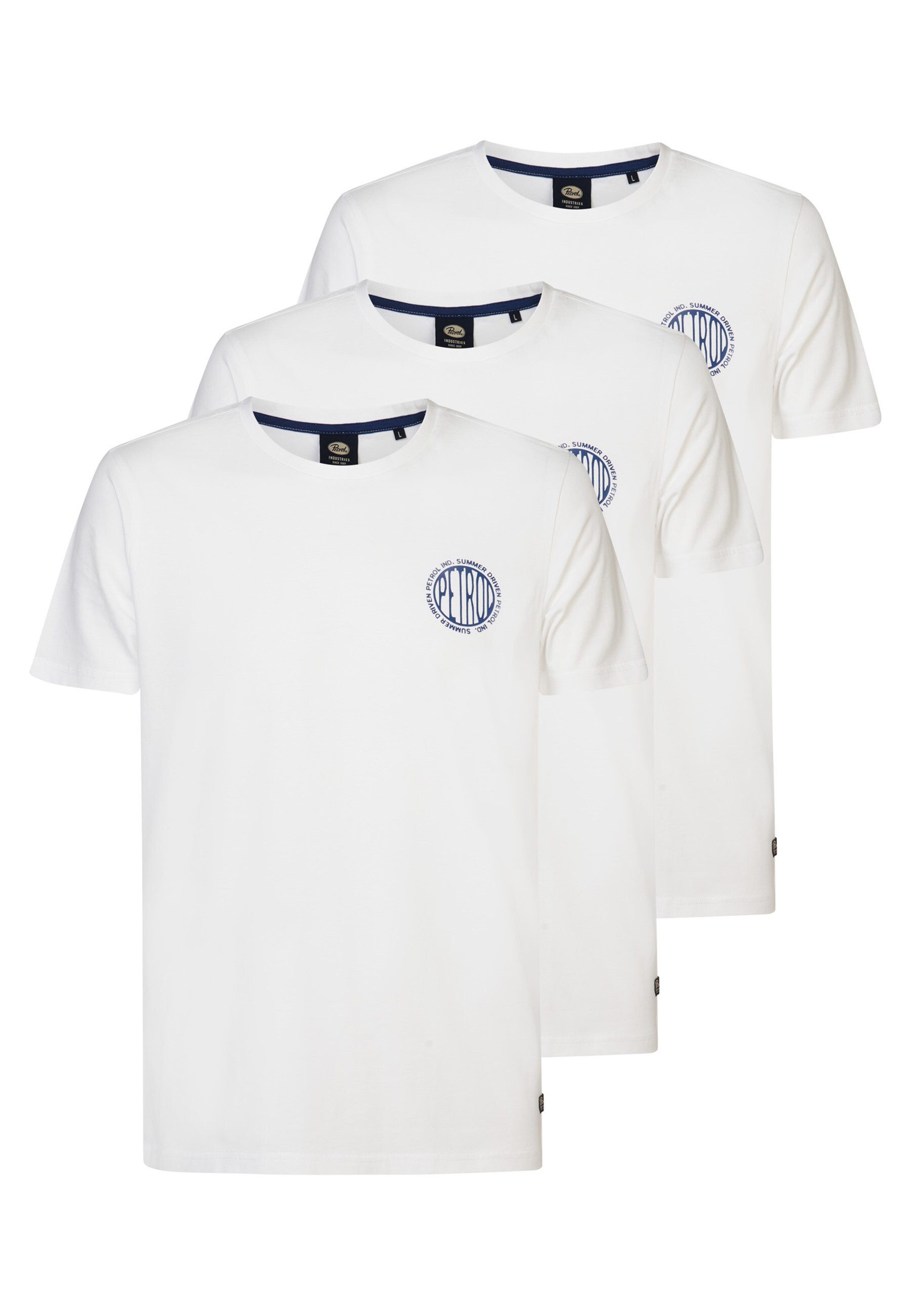 Petrol Industries T-Shirt T-Shirt Kurzarmshirts 3 Pack (3-tlg., 3) günstig online kaufen