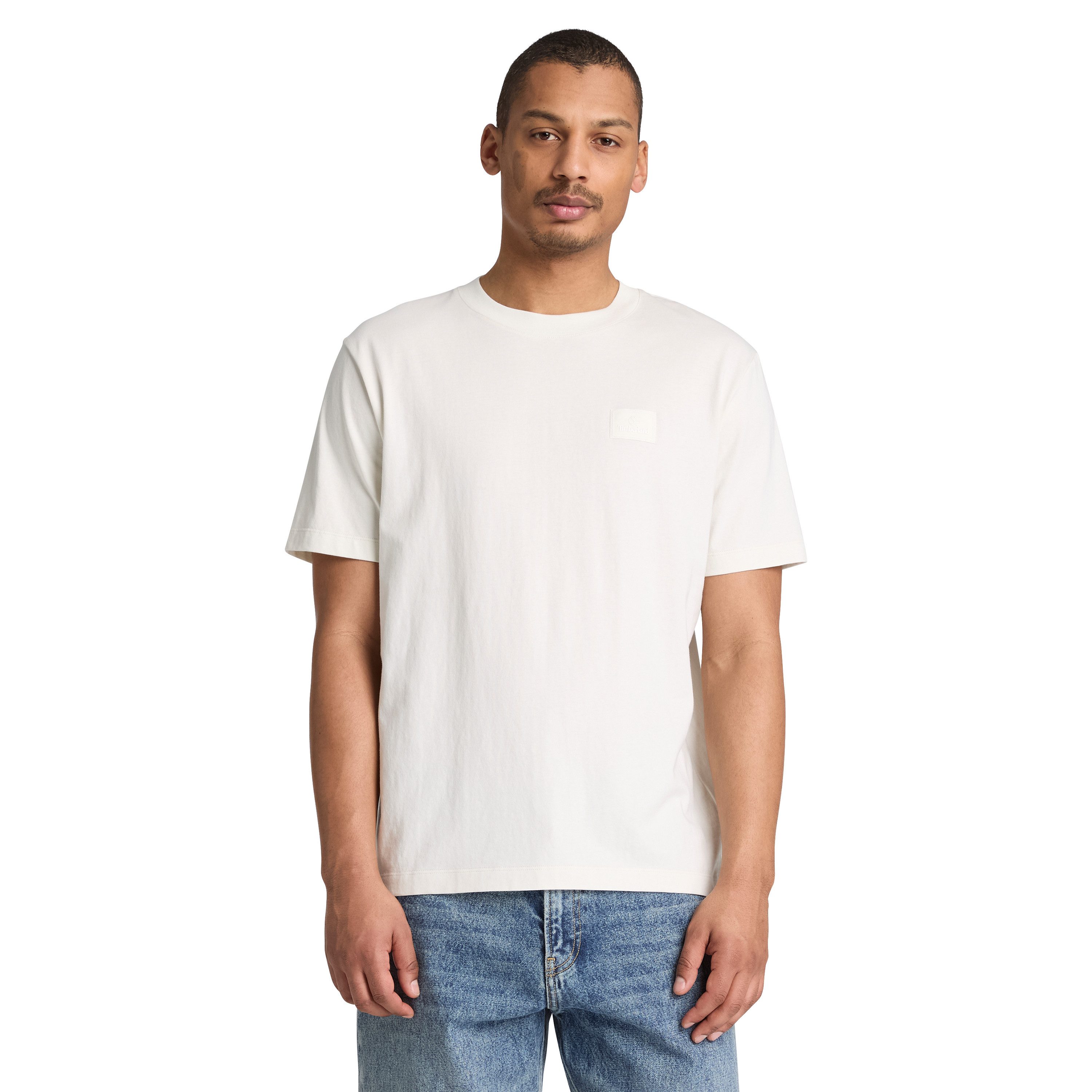 Timberland T-Shirt Silicon Badge SS Tee aus Baumwolle, in den Größen S bis XXXL