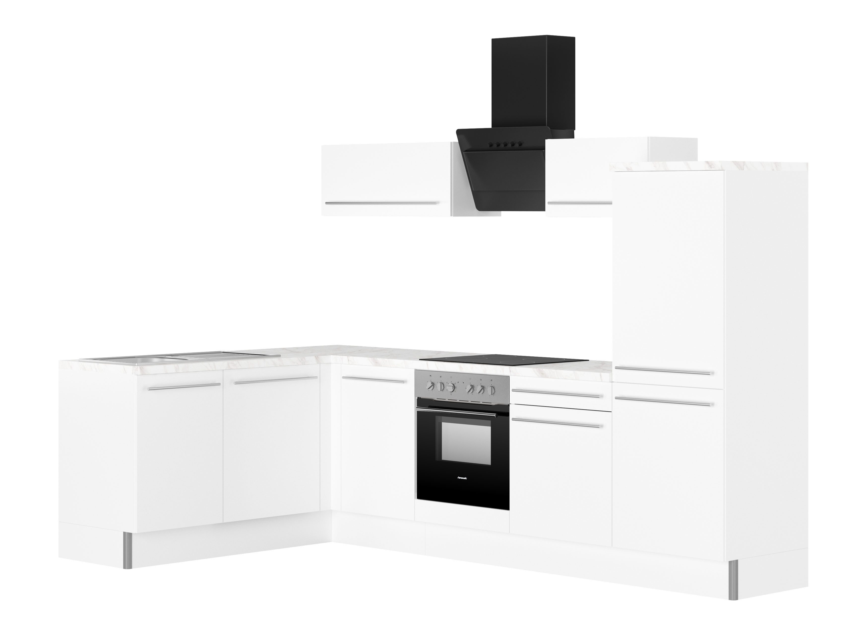 KOCHSTATION Küche KS-Bern2, Stellmaße 175 x 295 cm, wahlweise mit E-Geräten