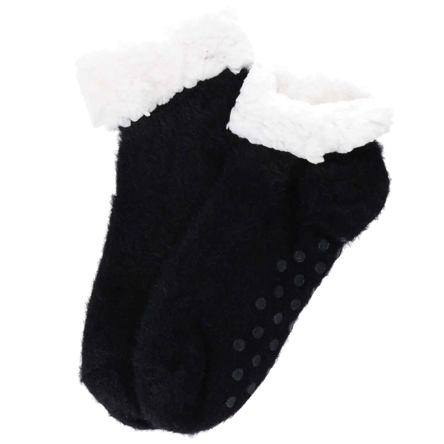 Haussocken Antonio Damen Hüttensocken Knöchelhoch schwarz