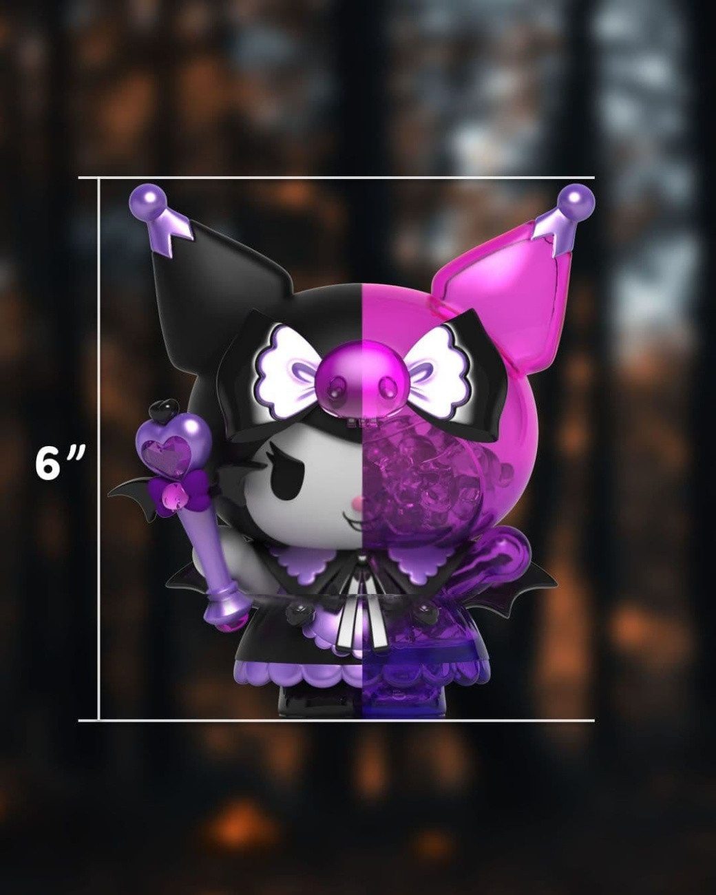 Mighty Jaxx Merchandise-Figur Sanrio Kandy Kuromi Spooky Fun Series 15 cm – Bild 3 von 5