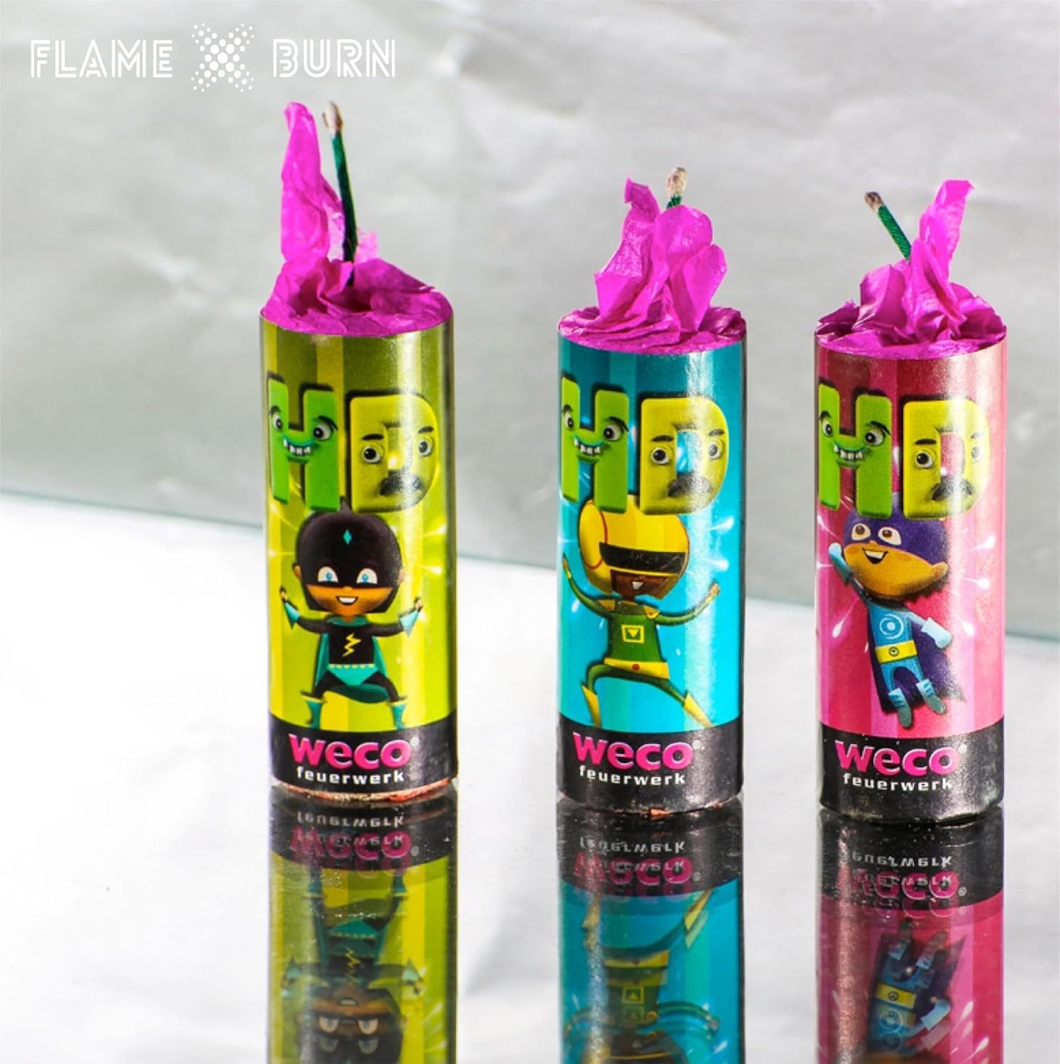 FlameXBurn Geburtstagskerze Party für Jugendefeuerwerk Silvester 2026 (Set, günstig online kaufen