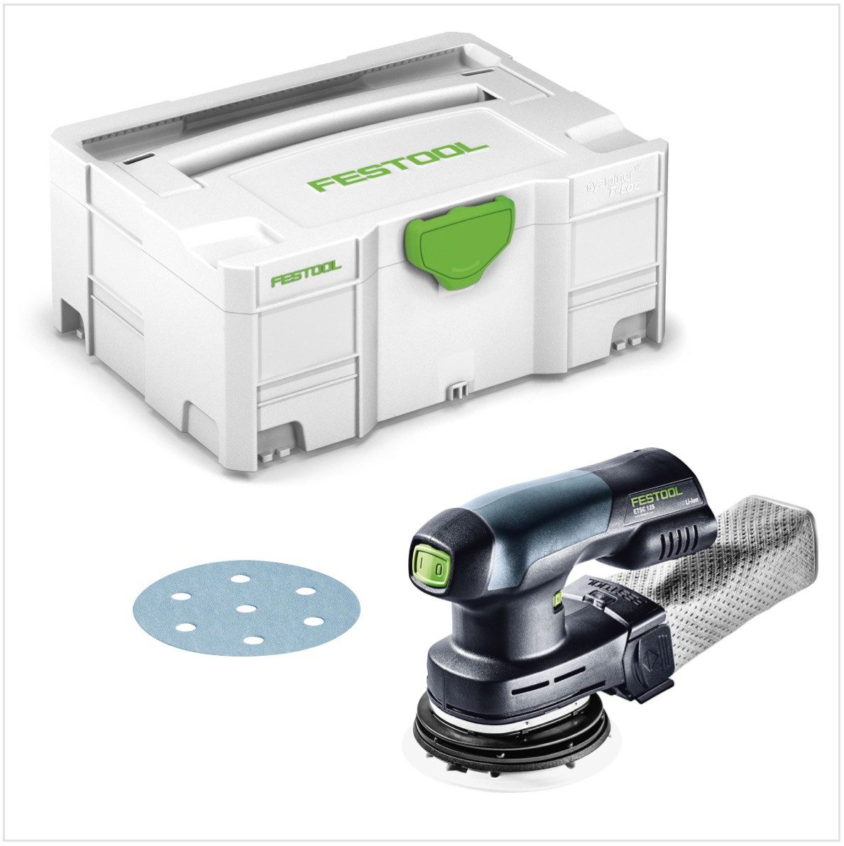 FESTOOL Akku-Exzenterschleifer ETSC 125 Li-Basic Akku Exzenterschleifer (201533) 18V 125mm