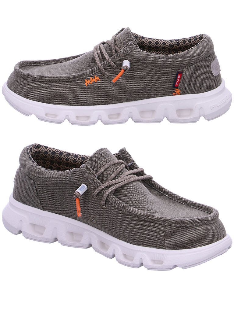 Fusion Jack 3.0 Slip-On Sneaker Herren Schuh Jack 3.0 Leinenoptik mit Gummizug - Leinenschuh Korksohle
