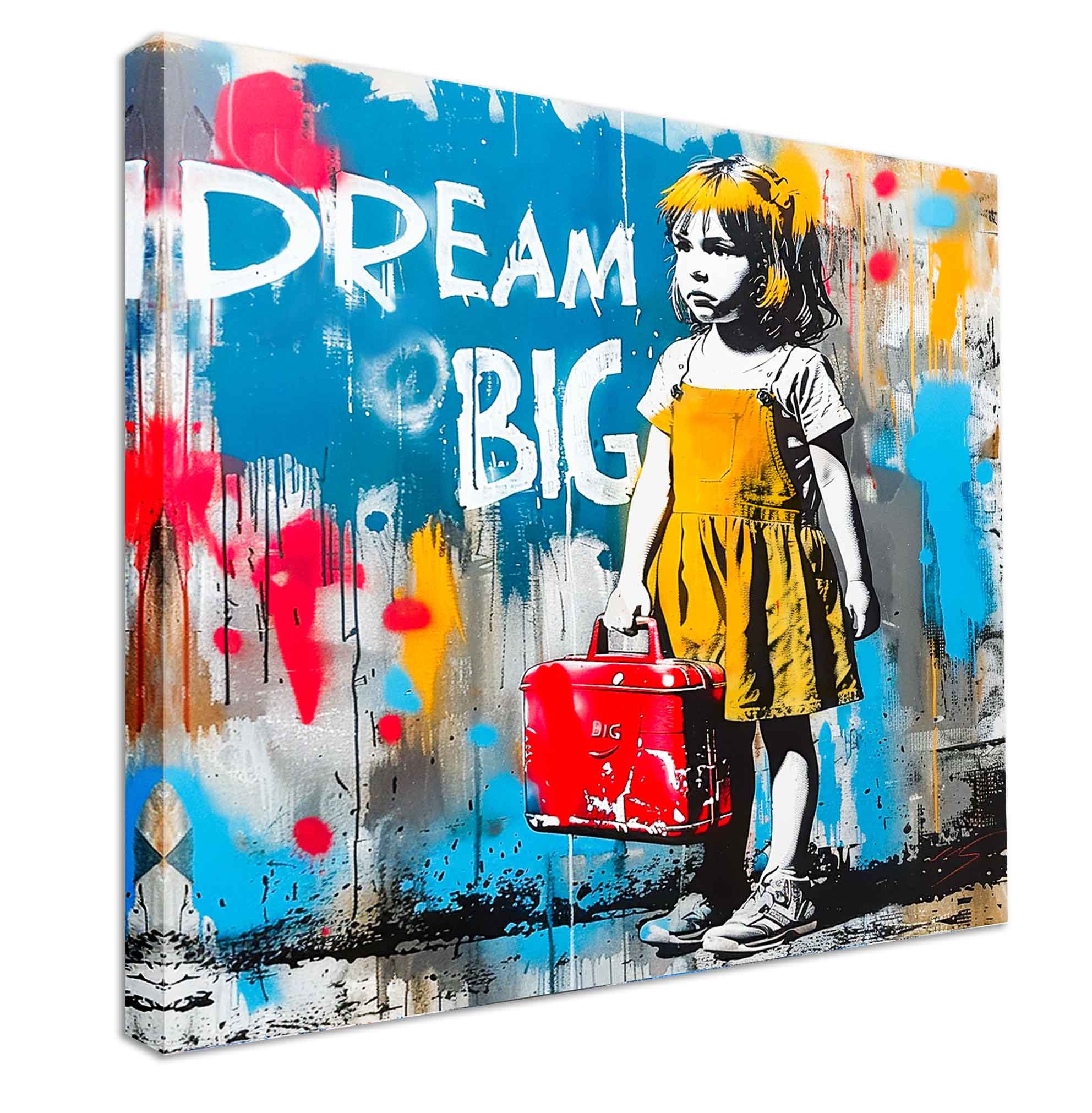 Leinwando Leinwandbild Gemälde Banksy Dream Big günstig online kaufen
