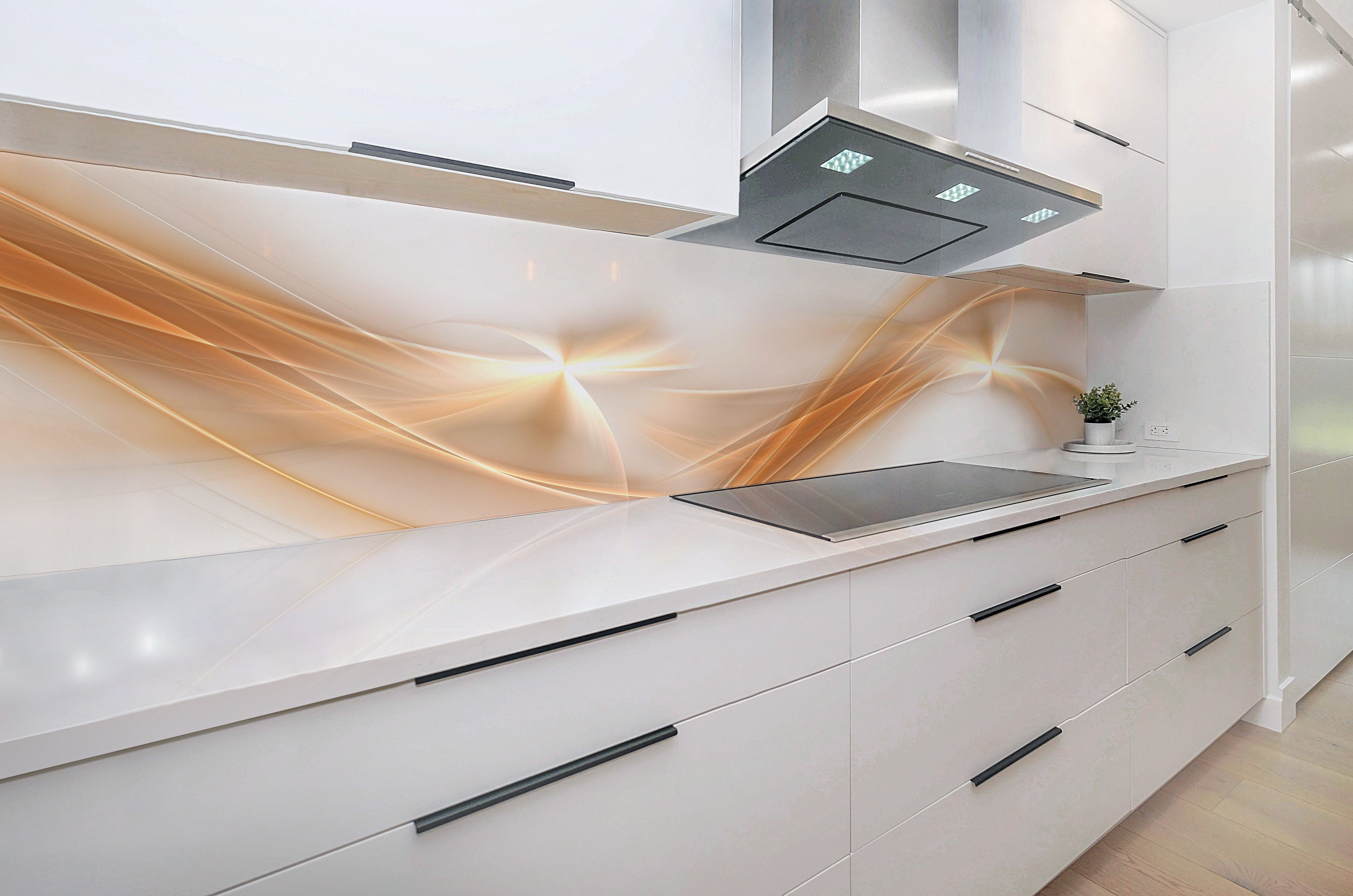 Rodnik Küchenrückwand Amelia Abstrakt, mit Qualität Direktdruck ABS-Kunststoff Platte DELUXE Monolith in