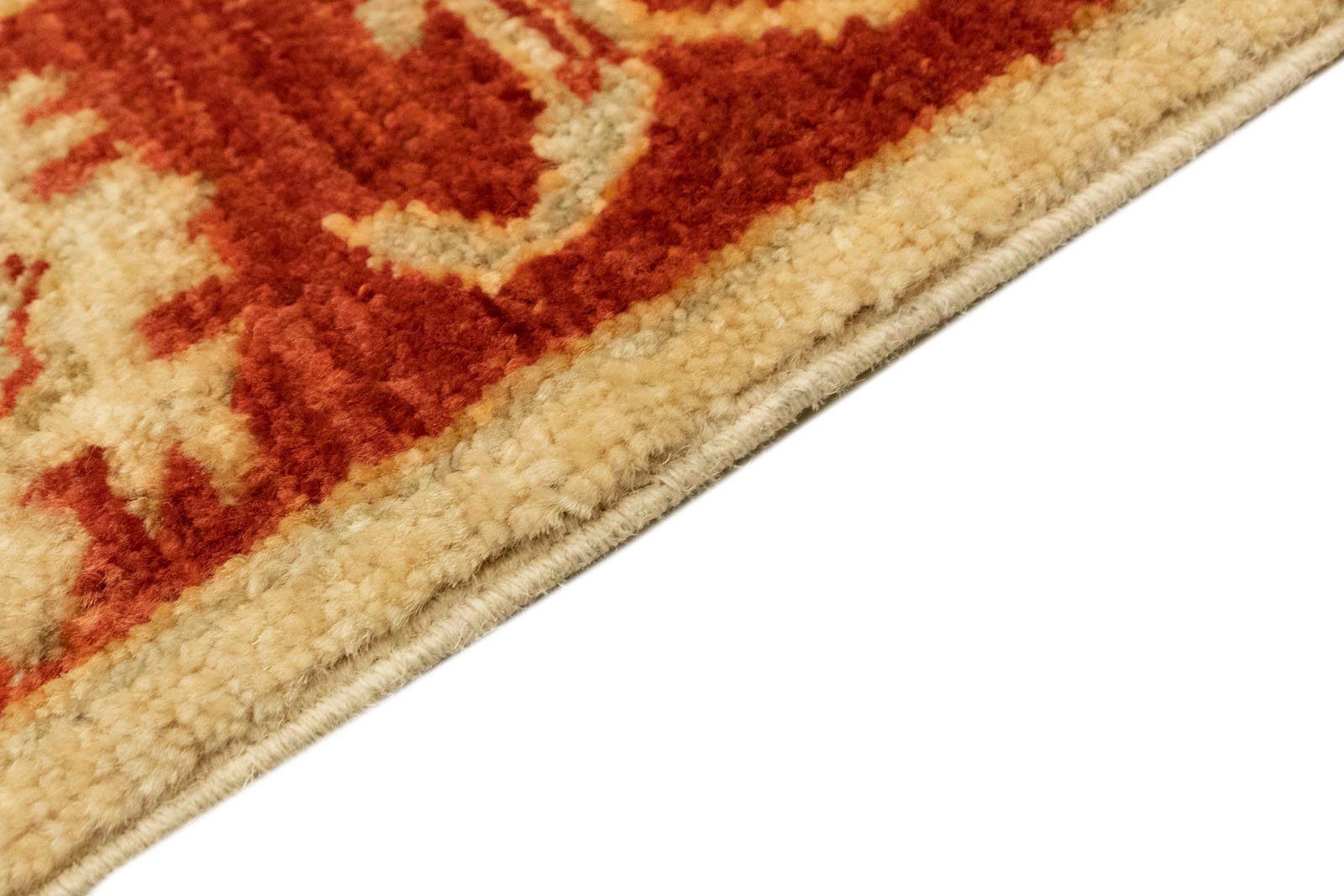 Wollteppich beige, Ziegler Teppich 8 Höhe: handgeknüpft rechteckig, morgenland, mm