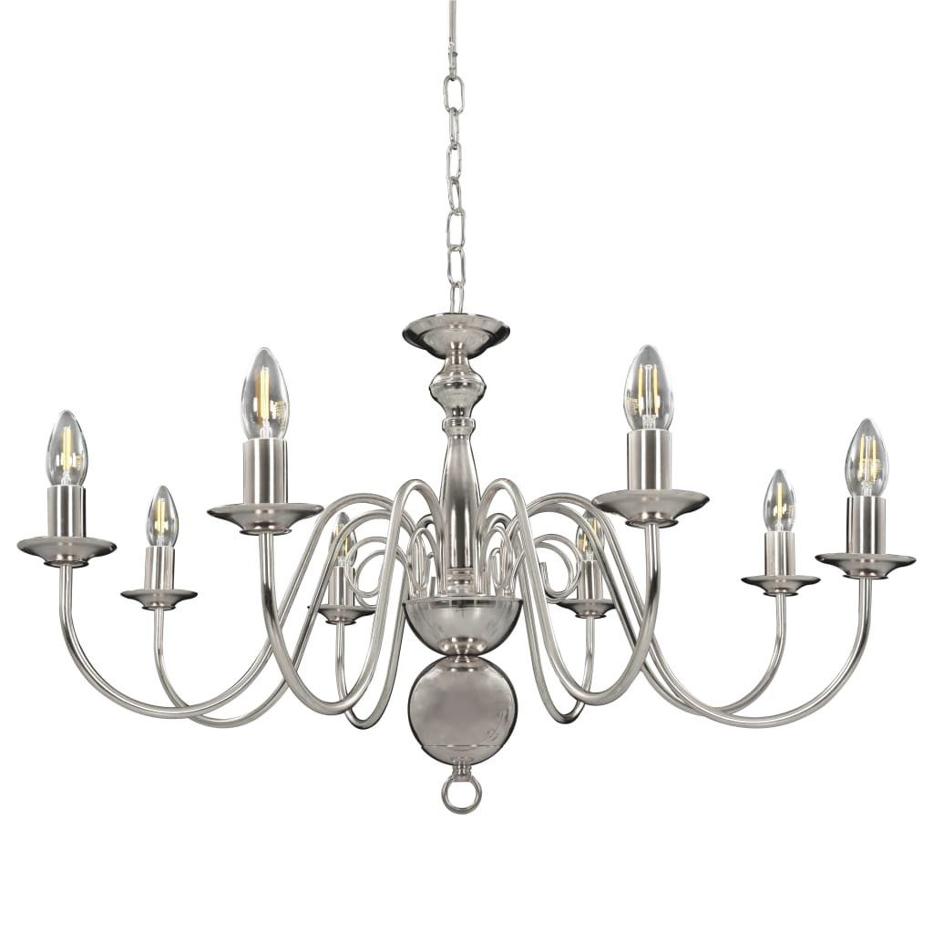 furnicato Kronleuchter Eleganter 80 x 45 cm in Silber