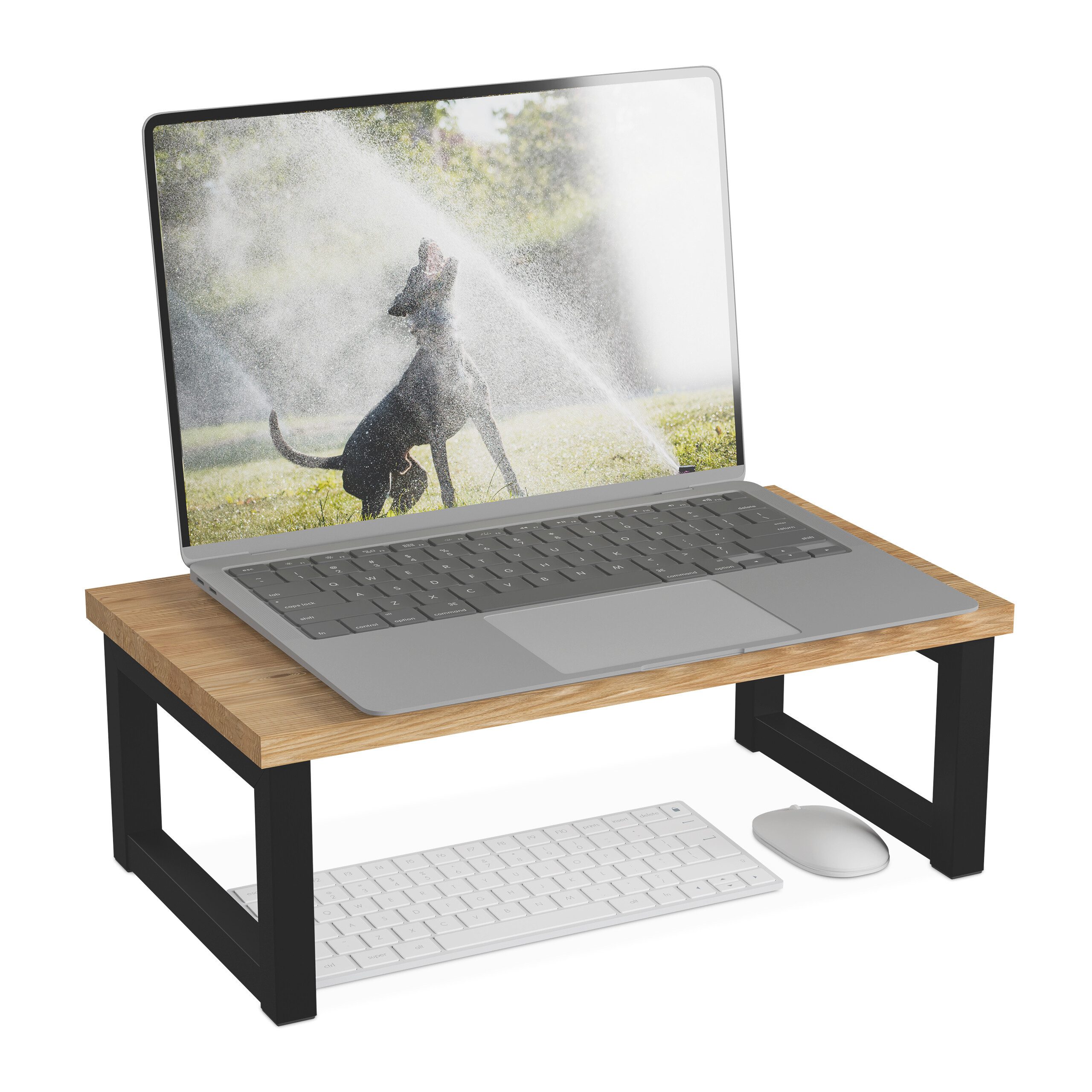 relaxdays Monitorständer im Industrial-Design, (1-tlg., L)