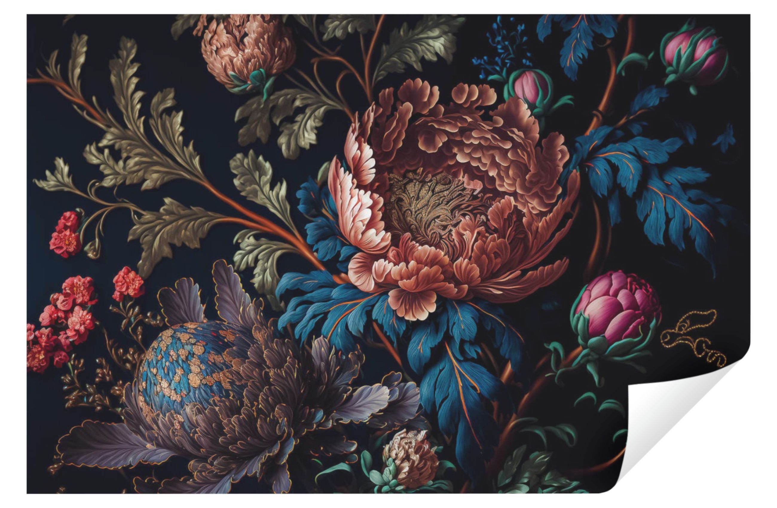Wallarena Fototapete Blumen Vintage Vlies Tapete günstig online kaufen