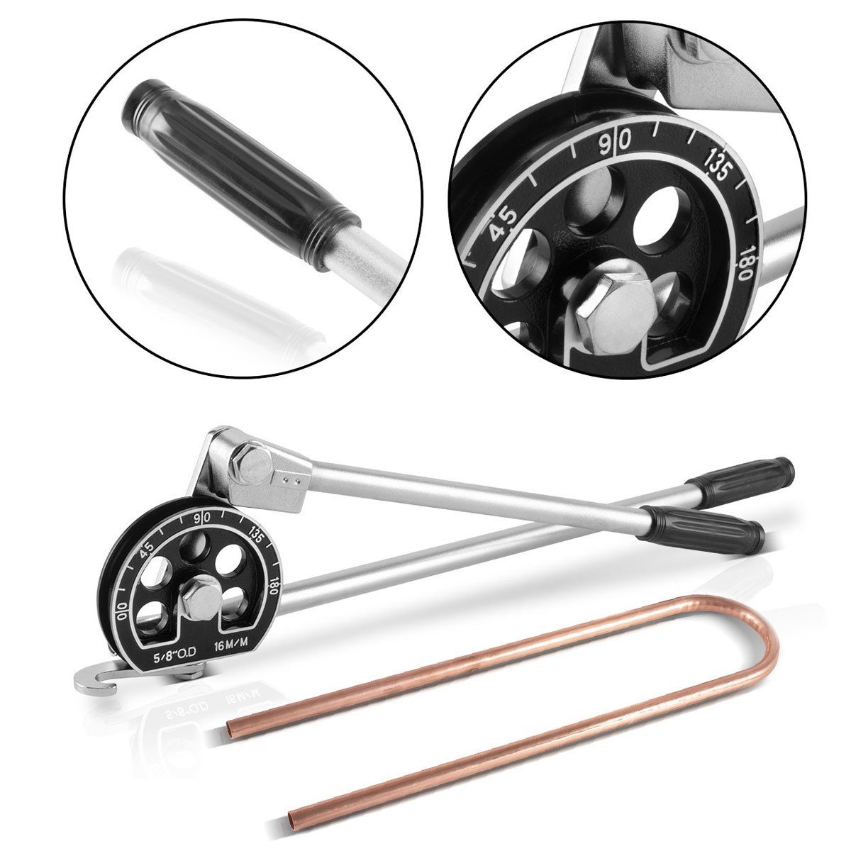 STAHLWERK Rohrbieger Handrohrbieger HTB-180 ST Rohrbieger, 180 °, (1-tlg), für bis zu 16 mm Rohren