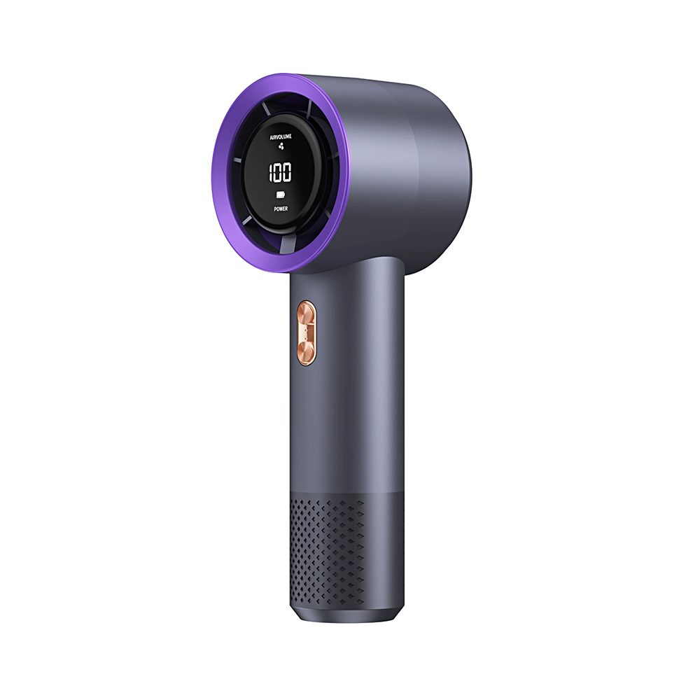 Mrilary Handventilator Mobiler Mini-Handventilator,USB-wiederaufladbar, LED-Display, Taschenformat für Reisen, Sommer,199-stufiger Wind