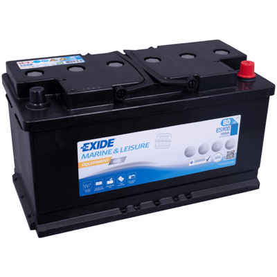 Exide Exide ES900 Gel Batterie 80Ah 12V Marine Multifit G80 Boot Wohnmobil Batterie, (12 V V)