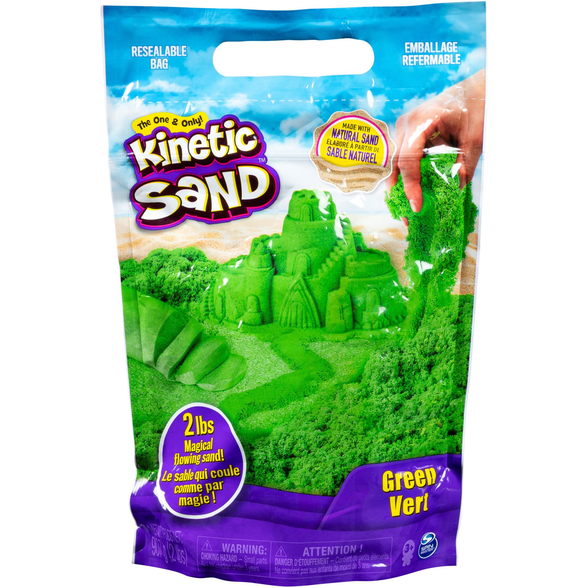 Spin Master Spielsand Spin Master Kinetic Sand - Beutel grün, Spielsand