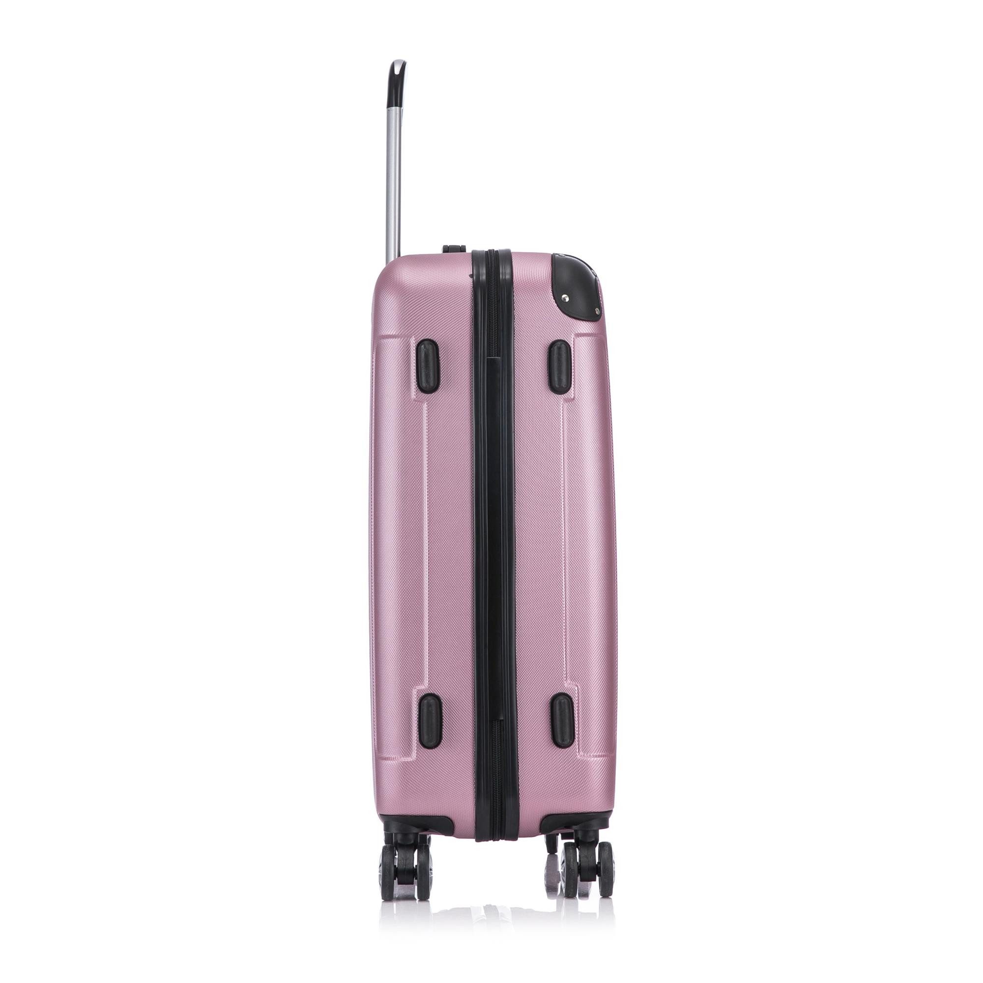 Flexot Hartschalen-Trolley F-2045 Kofferset, 360° Rollen, robuster Reisekoffer, Bordcase, 4 Rollen, Robuster und moderner Koffer mit vier 360° Rollen und Zahlen – Bild 4 von 5
