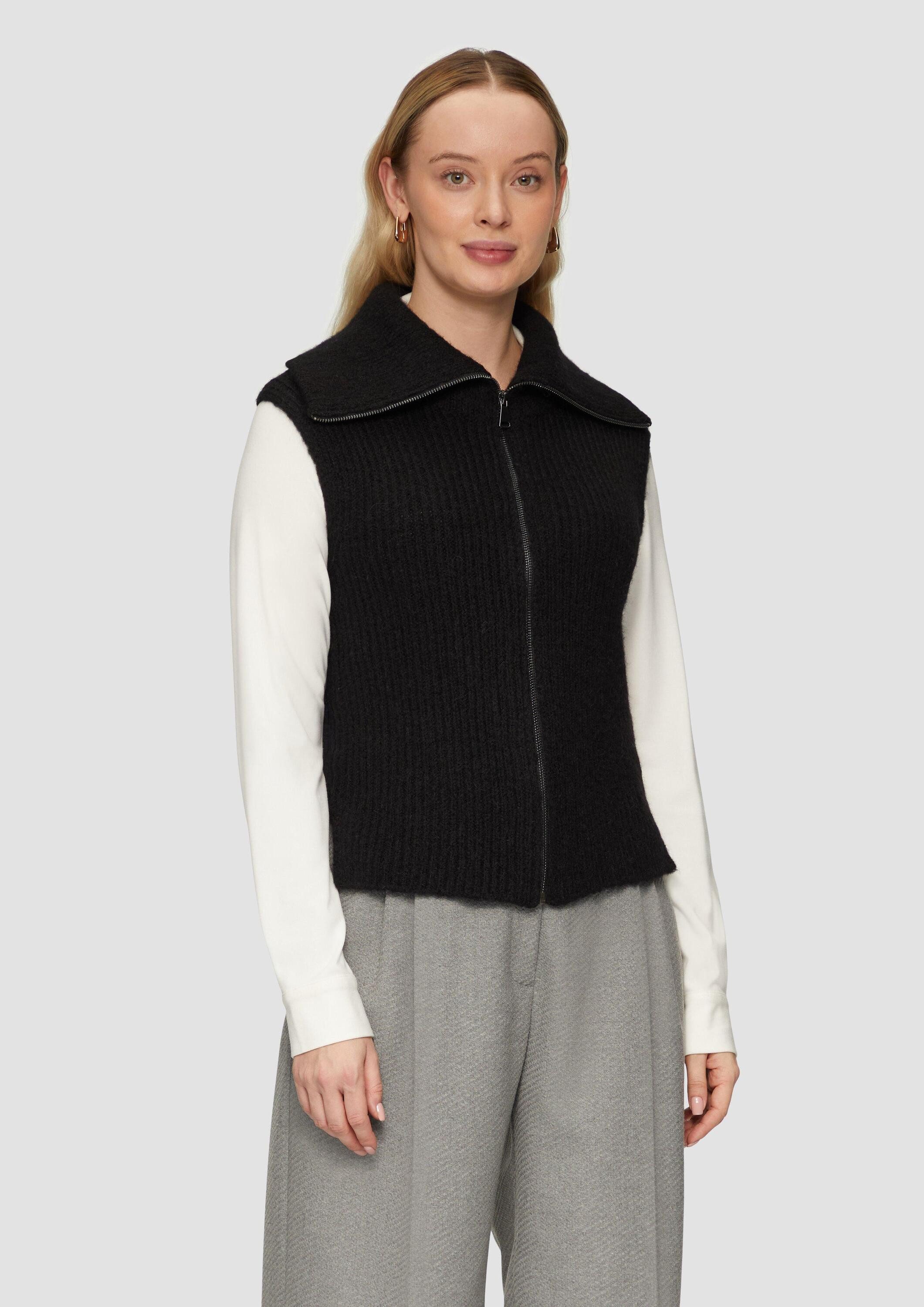 s.Oliver Cardigan Strickjacke Strickweste aus Alpaka-Mix günstig online kaufen