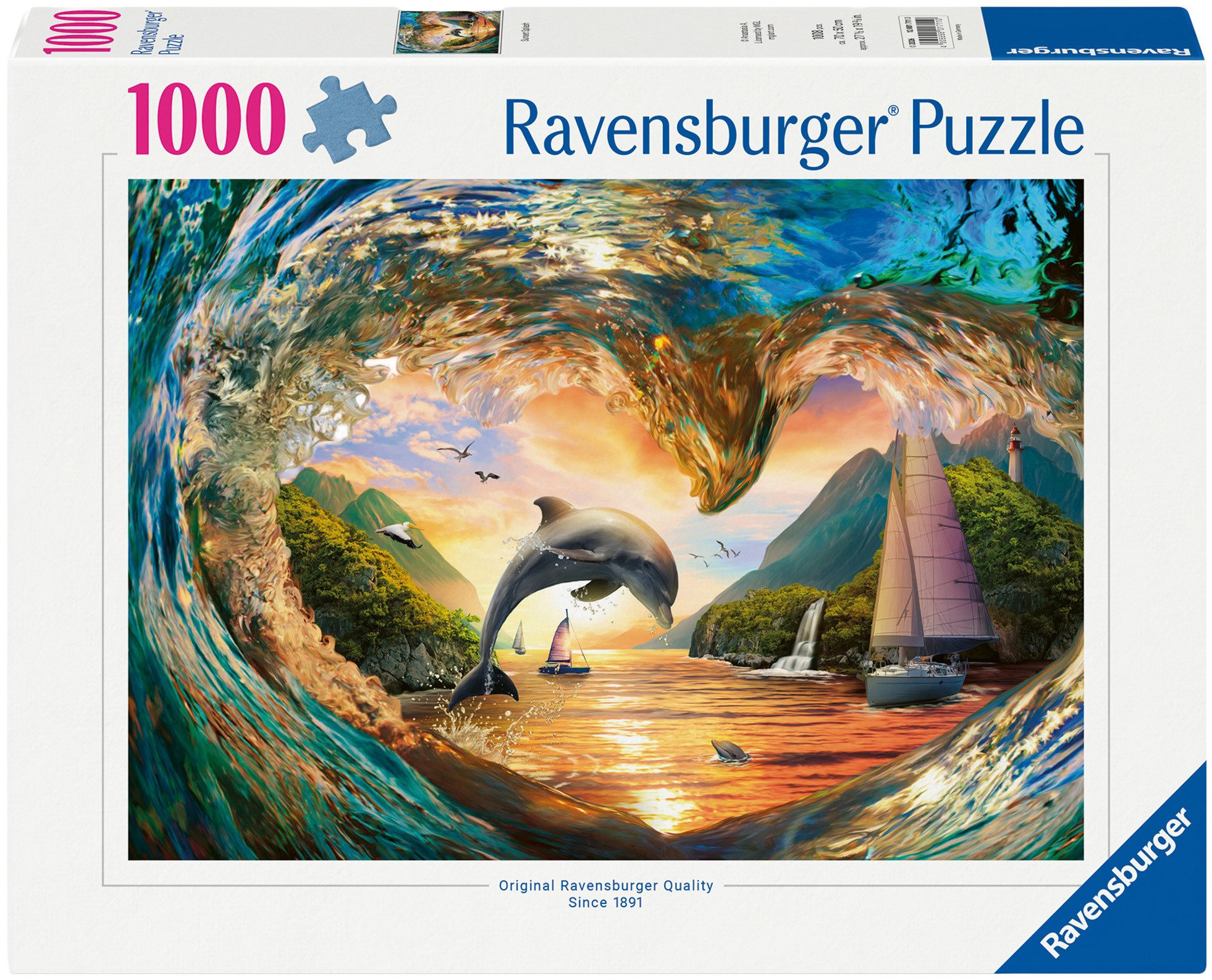 Ravensburger Puzzle Sprung in den Sonnenuntergang, 1000 Puzzleteile, Made in Germany