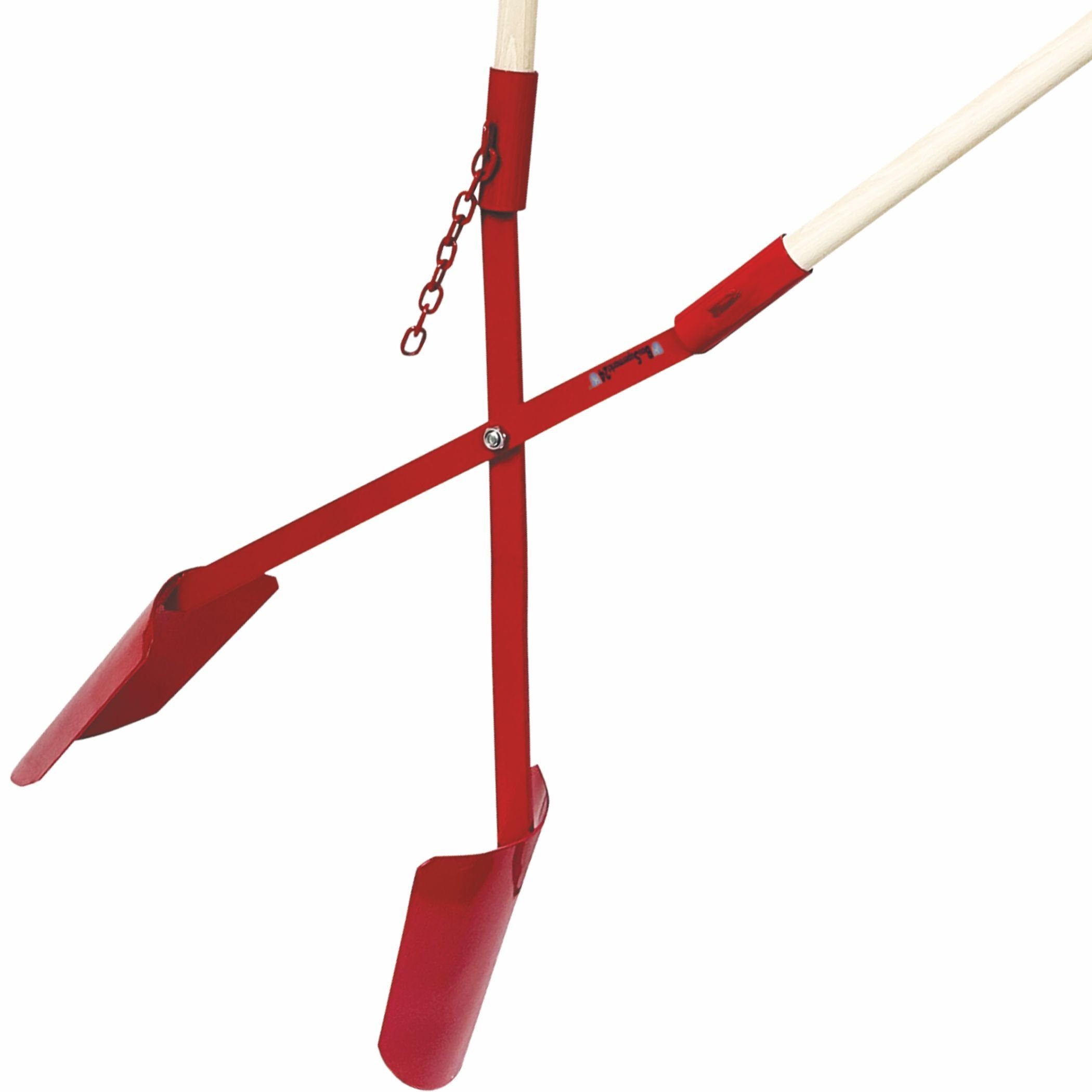 BauSupermarkt24 Garten-Multifunktionsgerät Erdlochausheber 15–32cm Ø Gr.2 Handbagger Erdlochschaufel m. Stiele – Bild 5 von 5
