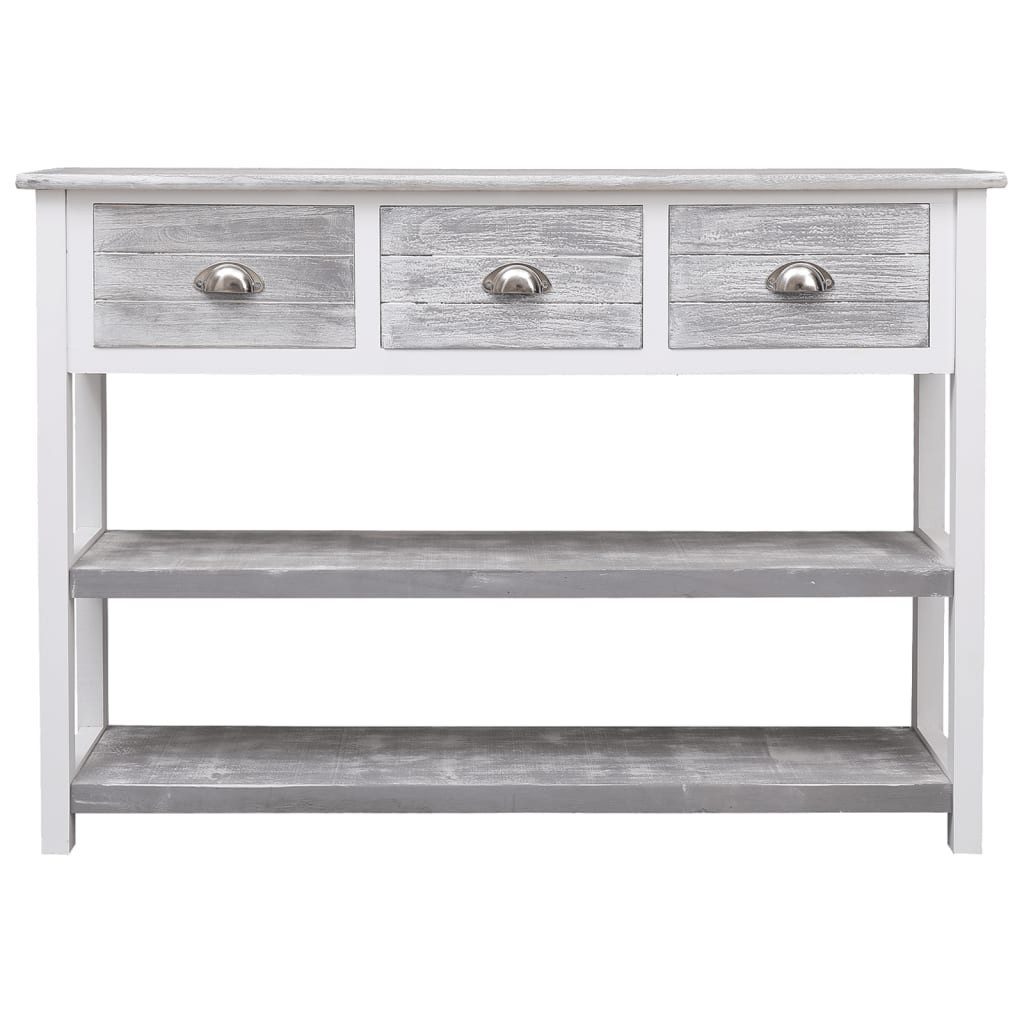 furnicato Sideboard Kommode aus massivem Paulownia- und Pappelholz 108x30x76 cm Antikes (1 St)