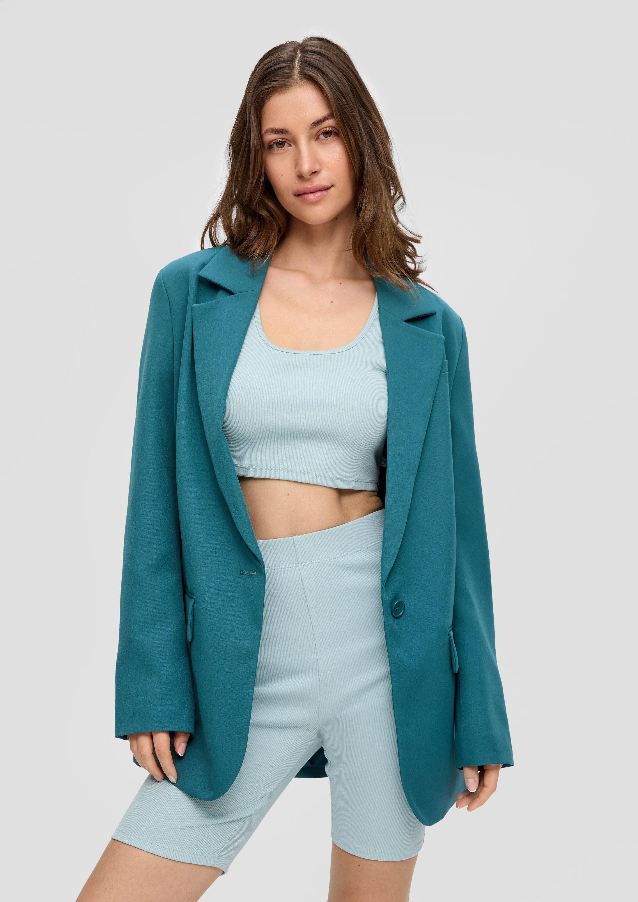 QS Jackenblazer Indoor-Blazer Blazer im Oversized-Fit