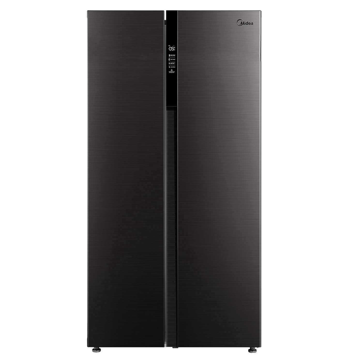 Midea Side-by-Side Serie 7 MDRS710FGF02, 176.5 cm hoch, 89.7 cm breit,  Nofrost, 176,5 cm Höhe, 89,7 cm Breit, 532L Gesamtvolumen, Super Mode