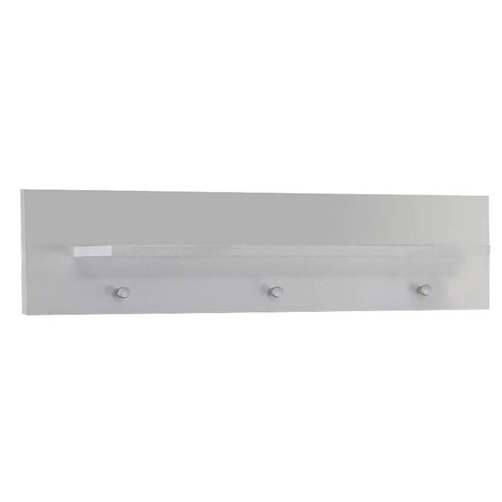 trendteam Wandboard, Wandgarderobe Bücherregal Wandregal Ablage Regal Weiß 75x20x15cm