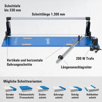 BAUTEC Heißdrahtschneider GAZELLE Mod 2 » 200W » Softbag & 6 Styrogrips » Styroporschneider, Kombi-Set