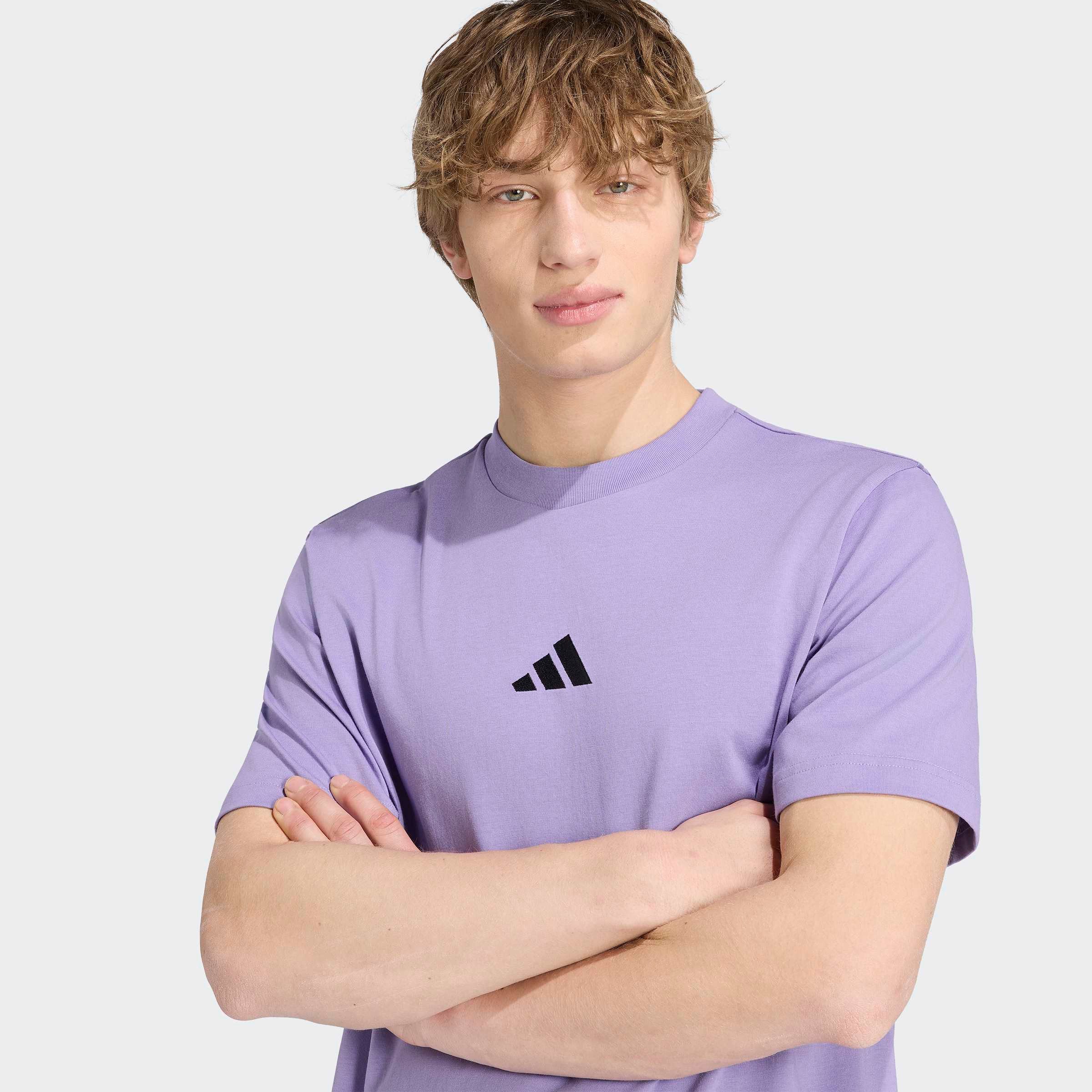 adidas Sportswear T-Shirt ESSENTIALS SMALL LOGO SINGLE JERSEY sportliches Kurzarmshirt, mit Rundhalsausschnitt – Bild 4 von 5