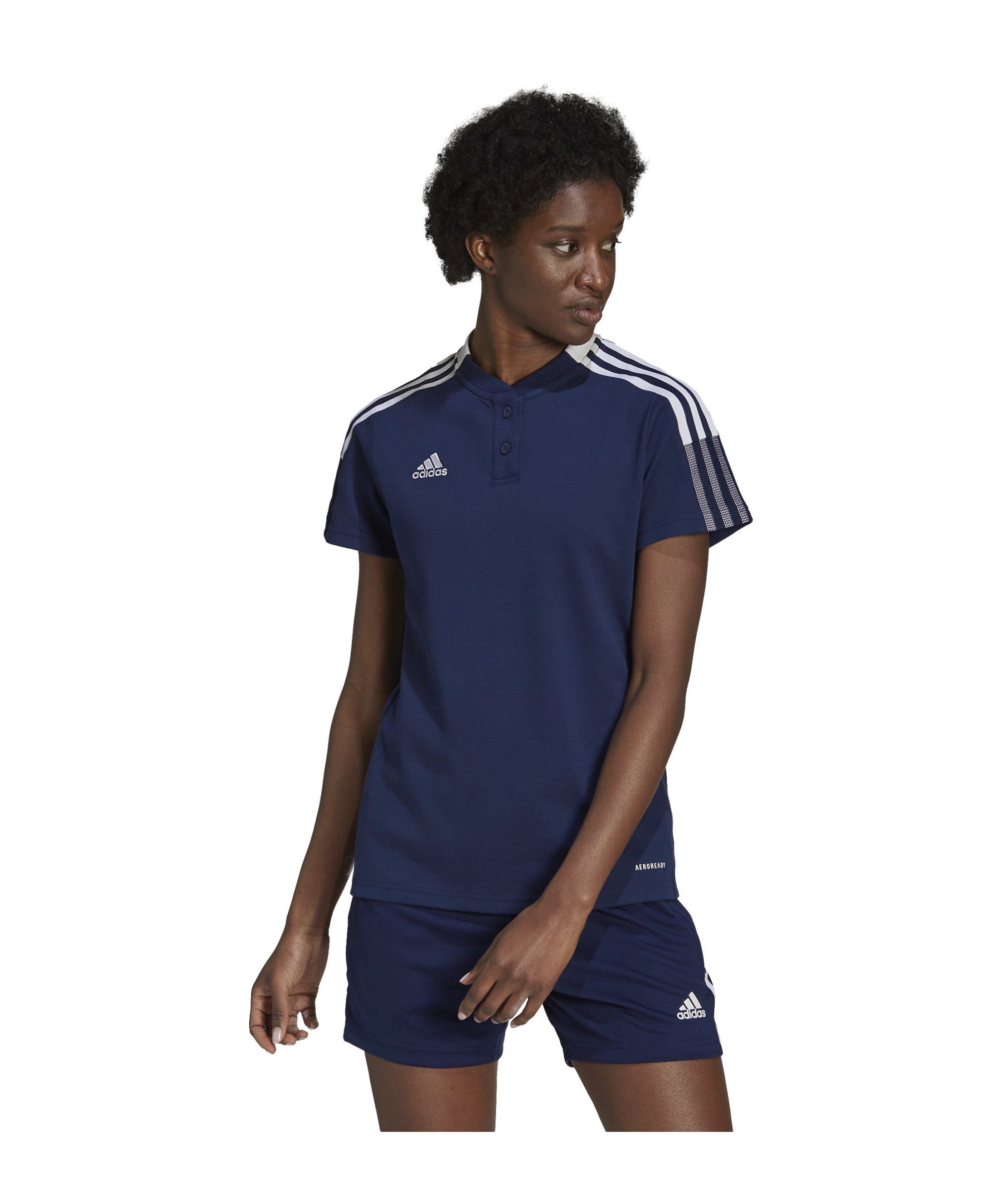 adidas Performance Poloshirt Tiro 21 Nachhaltiges Poloshirt Damen blau Produkt COACH