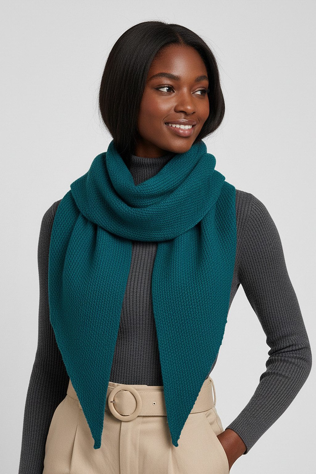 Faera Modeschal Warmer Strick für kalte Tage, (1-St), 9434 in Türkis günstig online kaufen