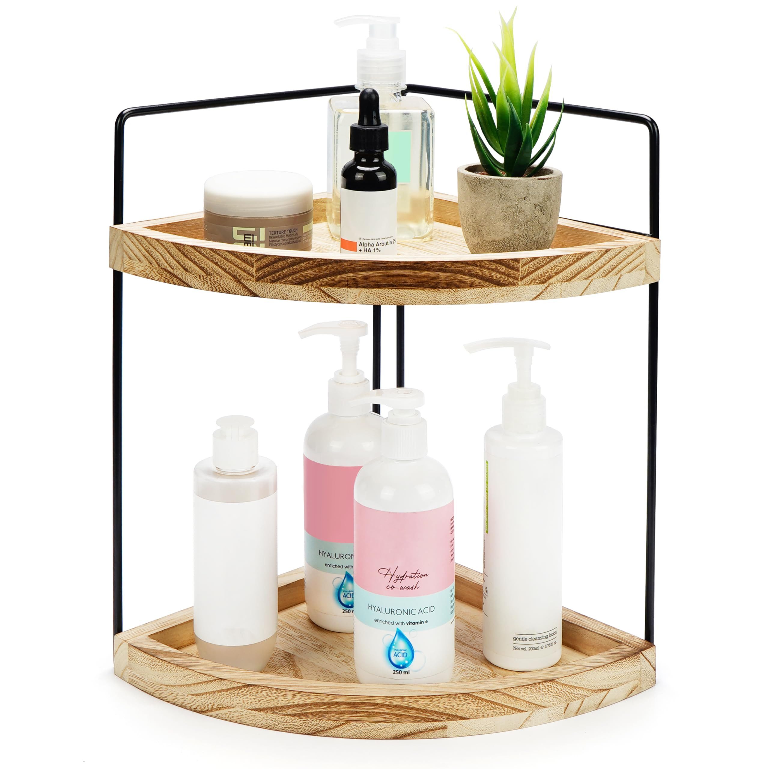 Belle Vous Duschablage Belle Vous 2-Stöckiges Badezimmer Eckregal Stehend - günstig online kaufen