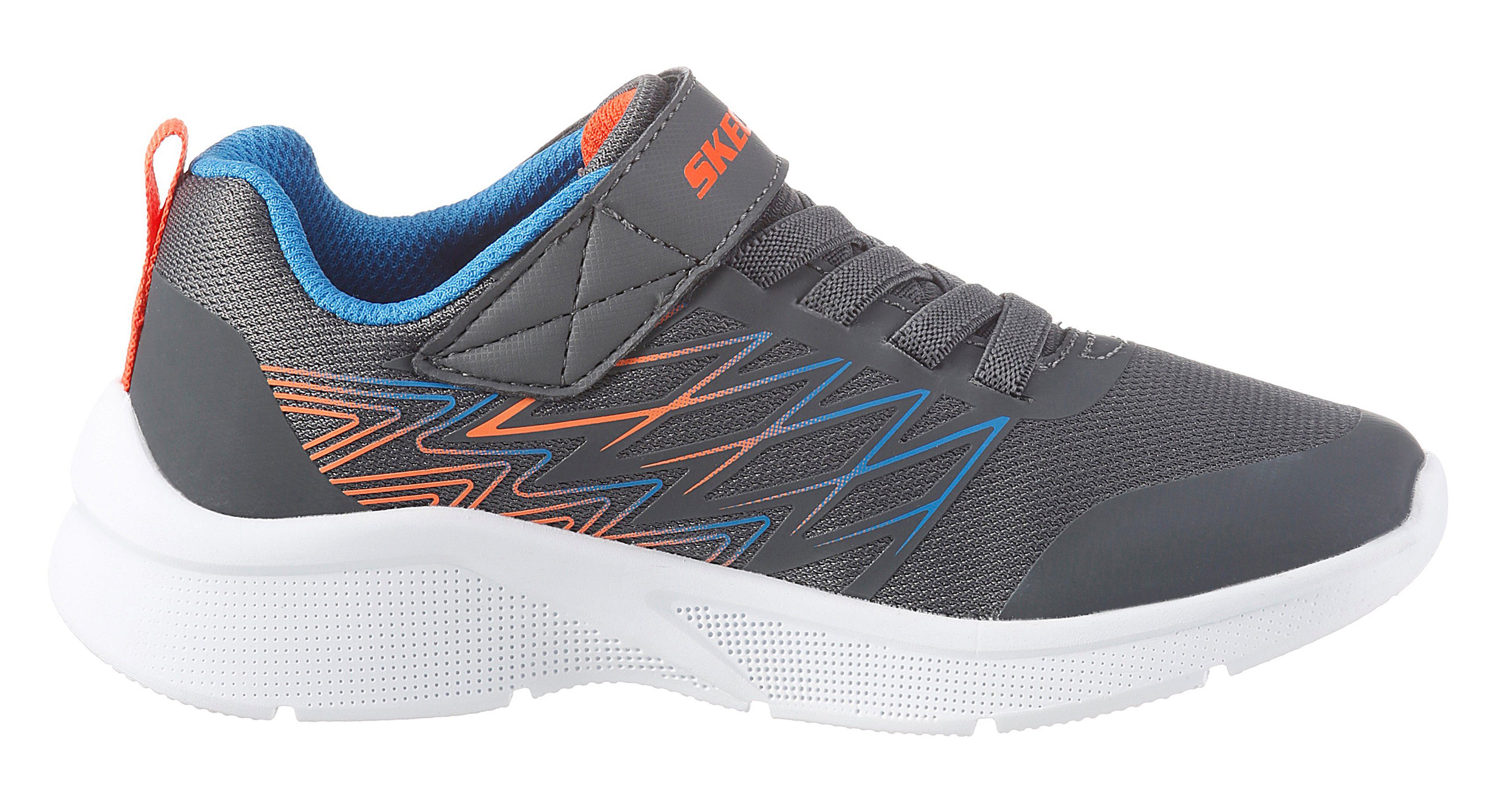 grau-blau Kontrastbesatz mit MICROSPEC Sneaker Skechers Kids