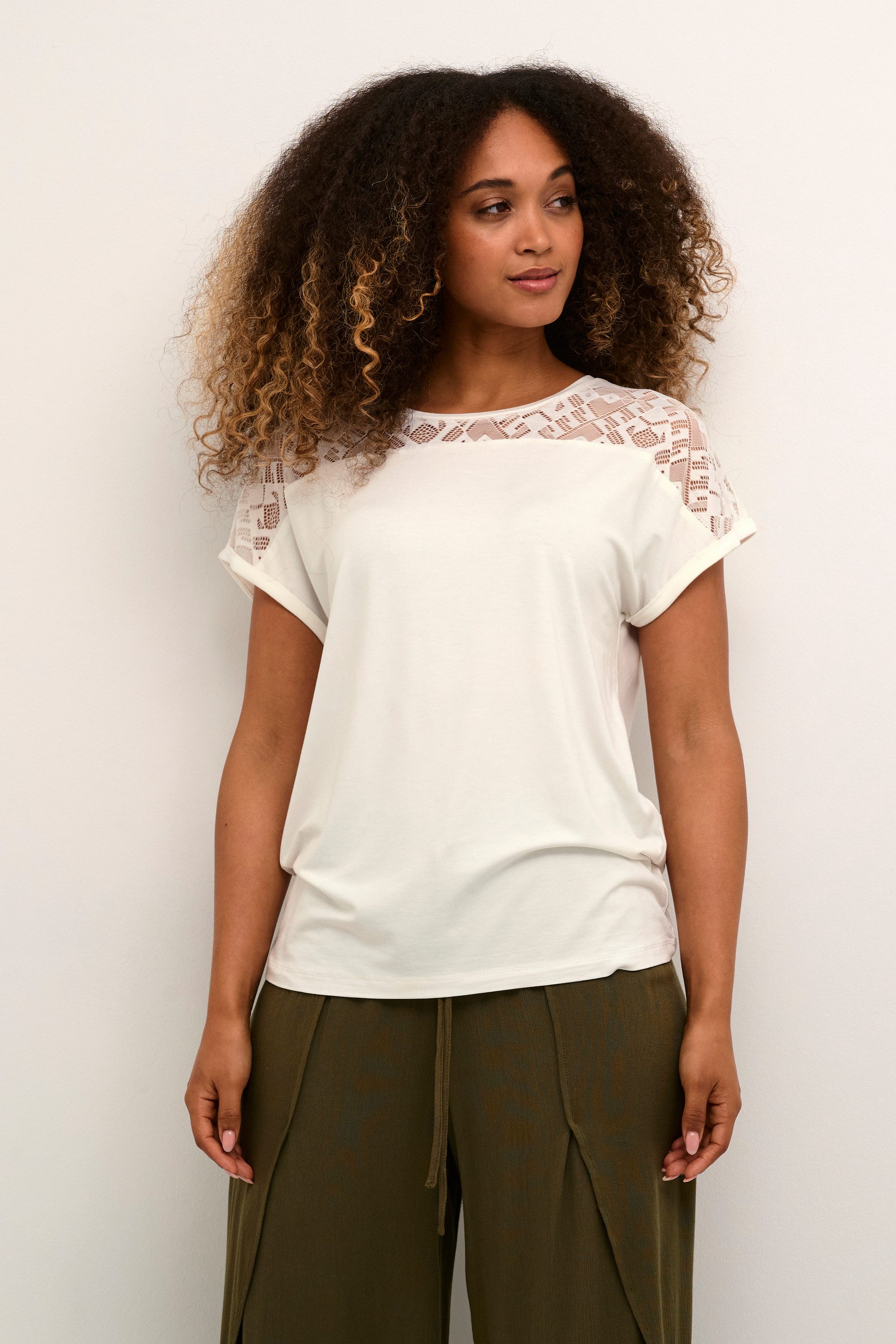 Cream T-Shirt T-shirt CRTrulla