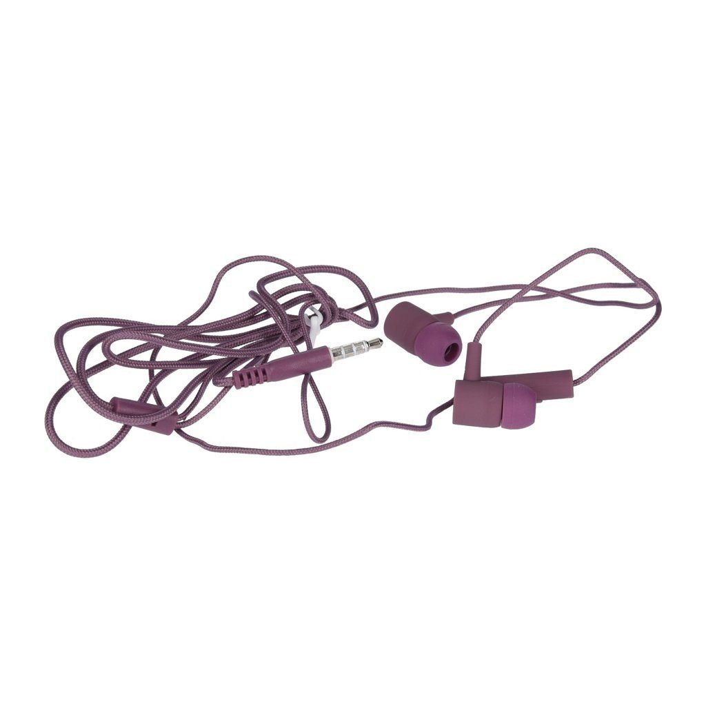 exquisit ie20 Headset Kopfhörer Ohrhörer in violett 3,5 mm Klinke Kopfhörer