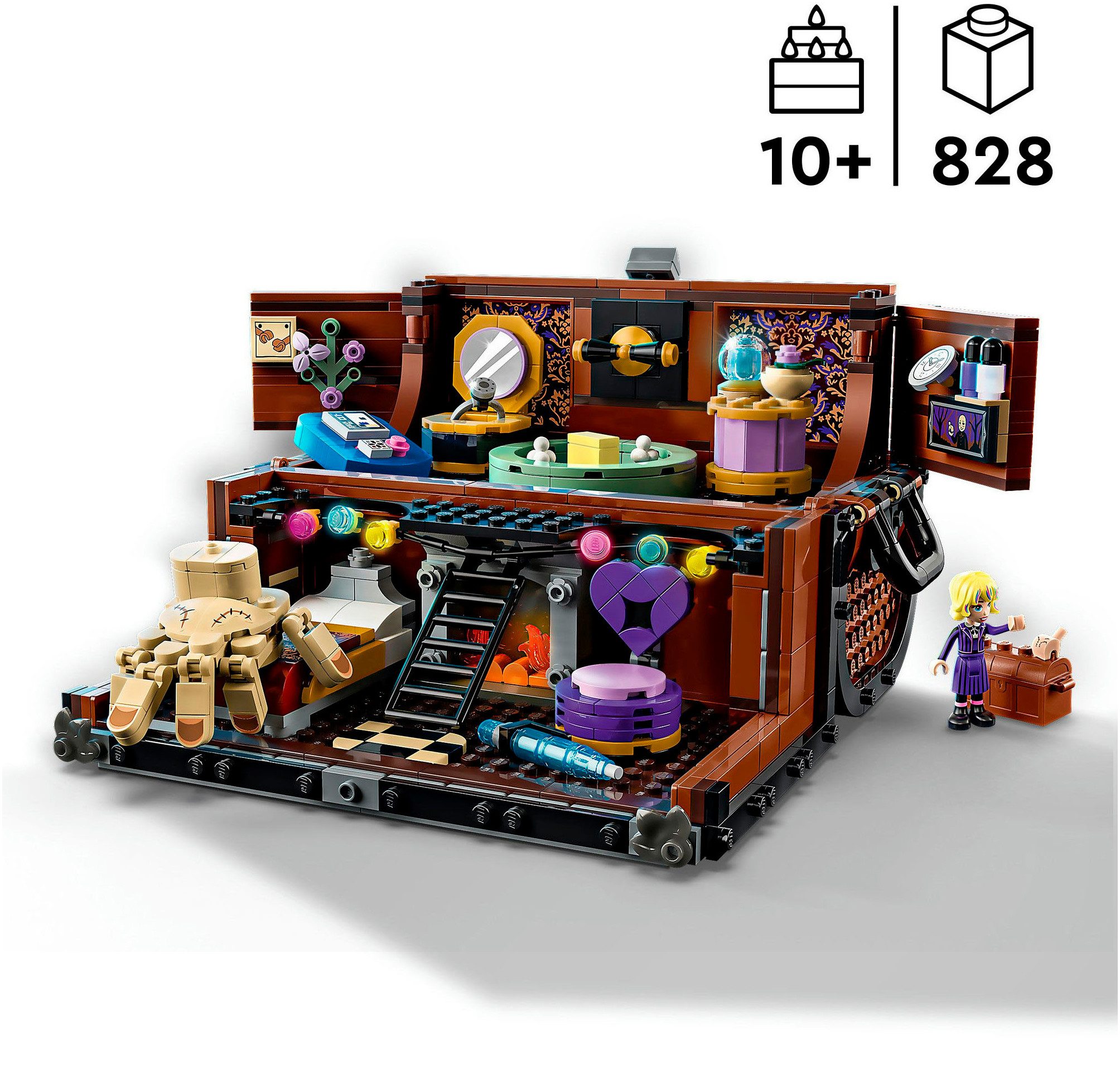 LEGO® Die Wohnung des Eiskalten Händchens (76785), LEGO Wednesday Konstruktionsspielsteine, (828 St), Made in Europe