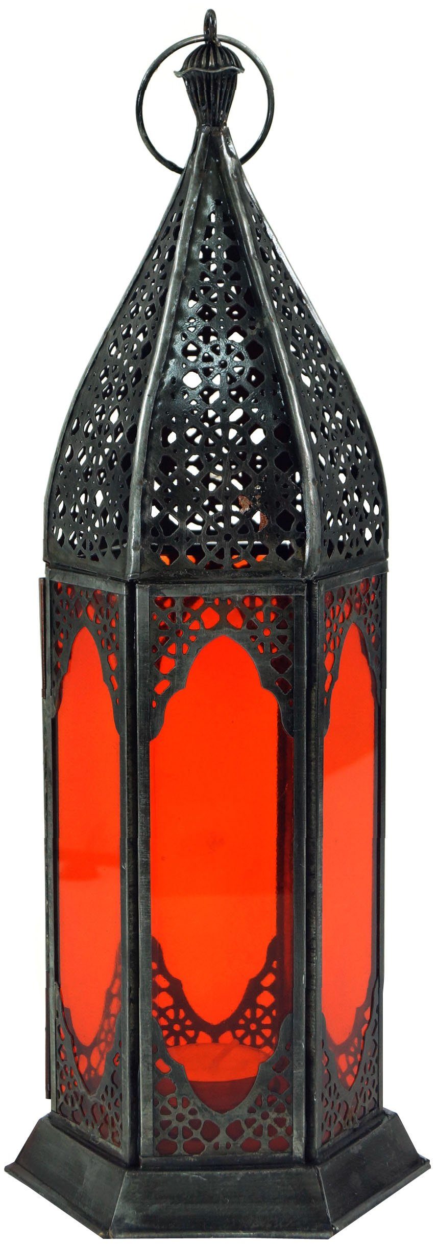 Guru-Shop Laterne Orientalische Metall/Glas Laterne in..